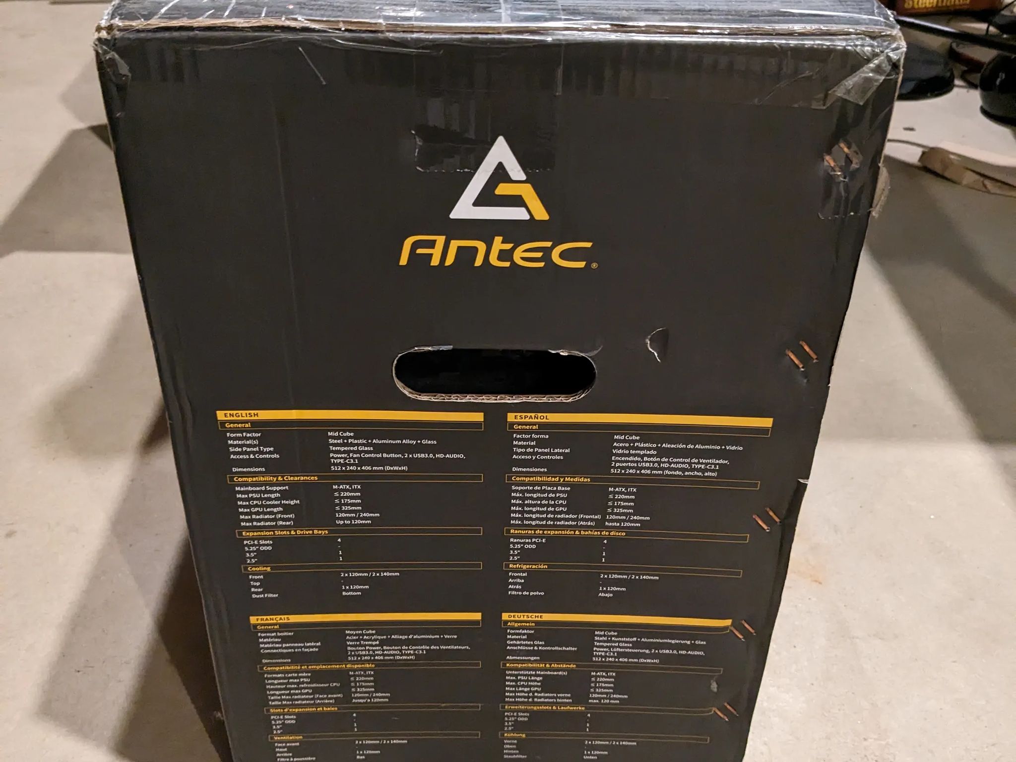 Antec Dark Cube Micro ATX Mini ITX PC Case