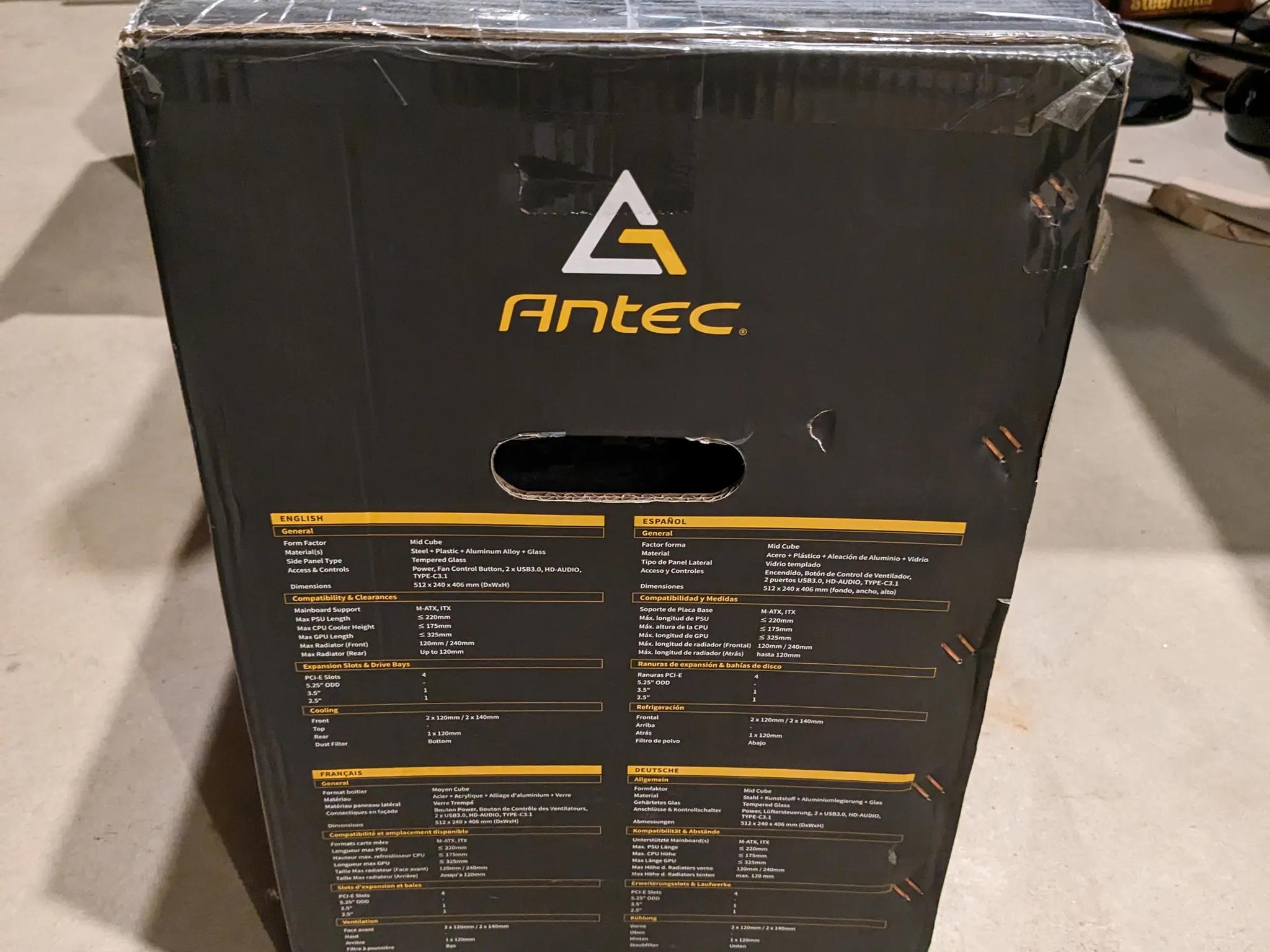 Antec Dark Cube Micro ATX Mini ITX PC Case