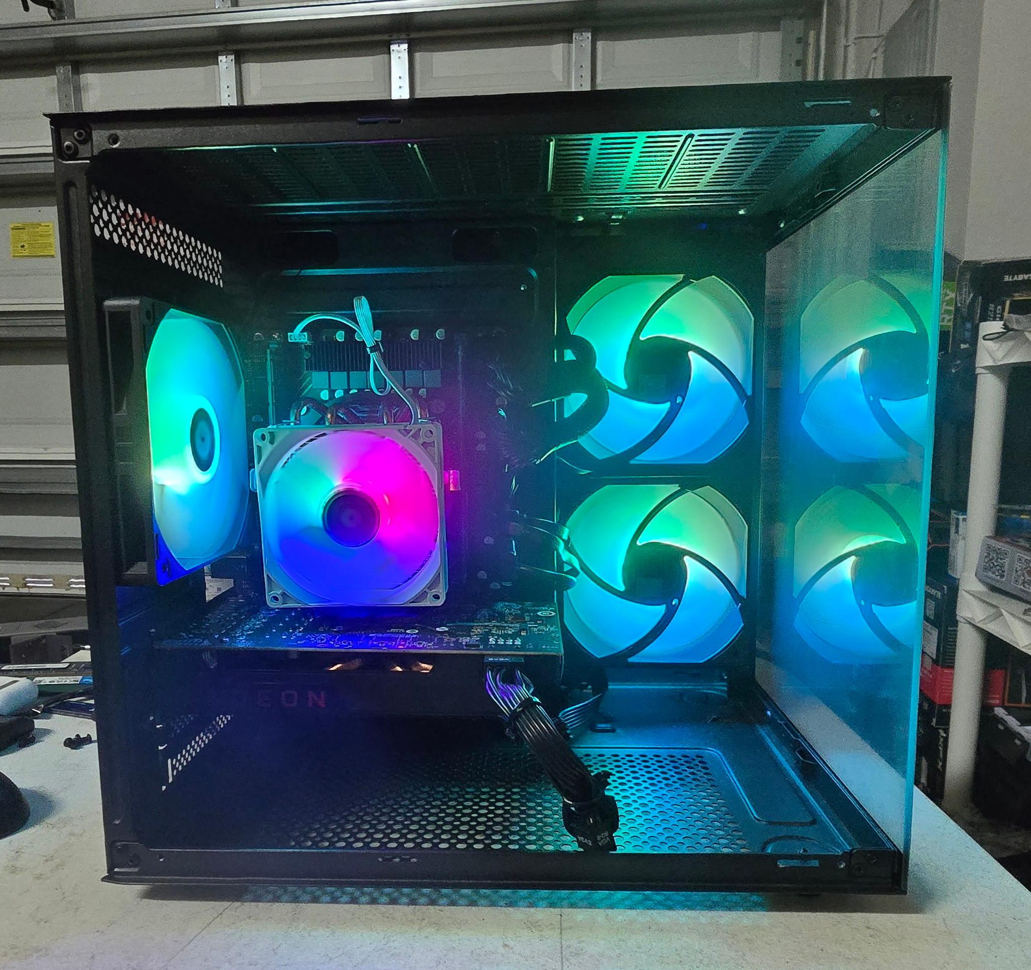 🔥 1080p Gaming PC – RX 580 8GB | 16GB RAM | 6 Core Xeon | 1.2TB SSD + HDD | Clean Fishtank Case