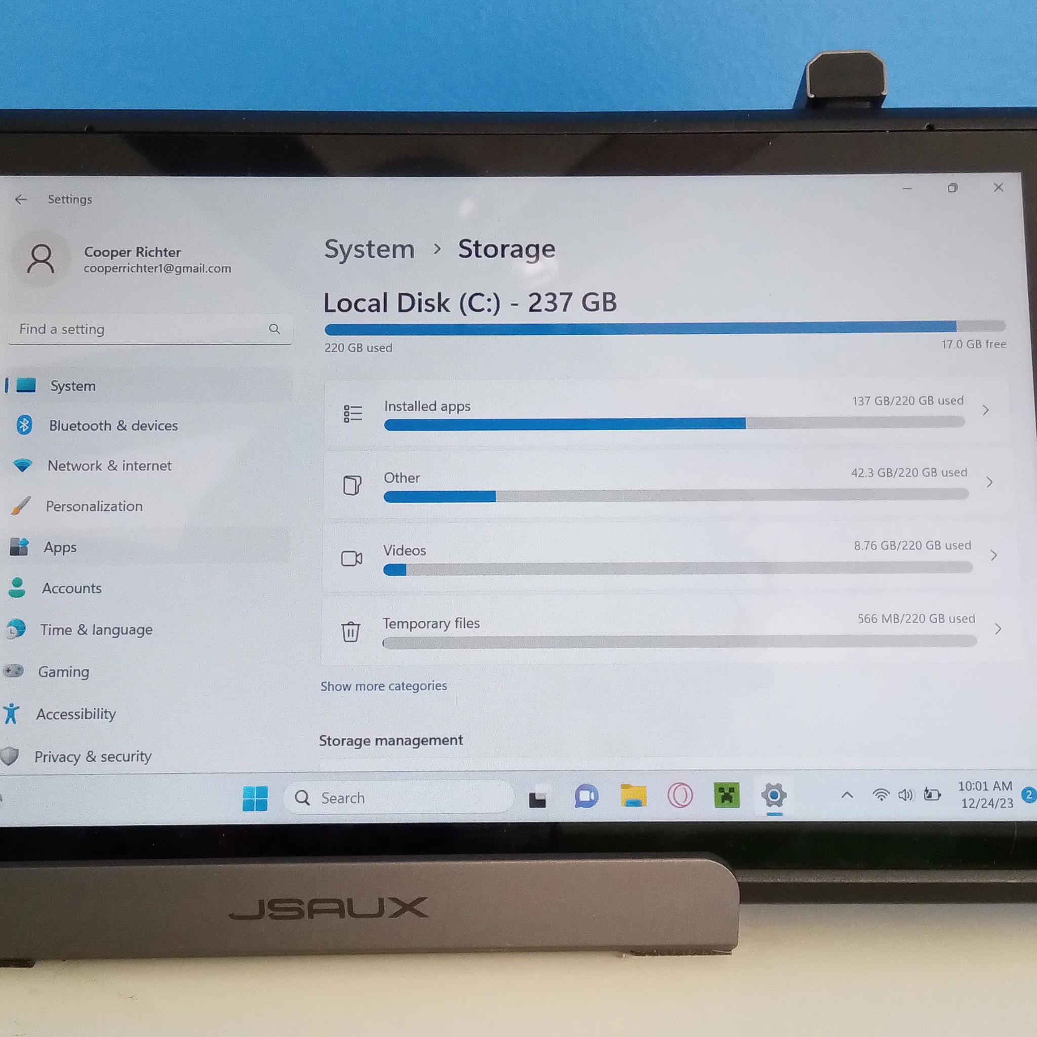 Windows 10 swapped 256GB LCD Steam Deck