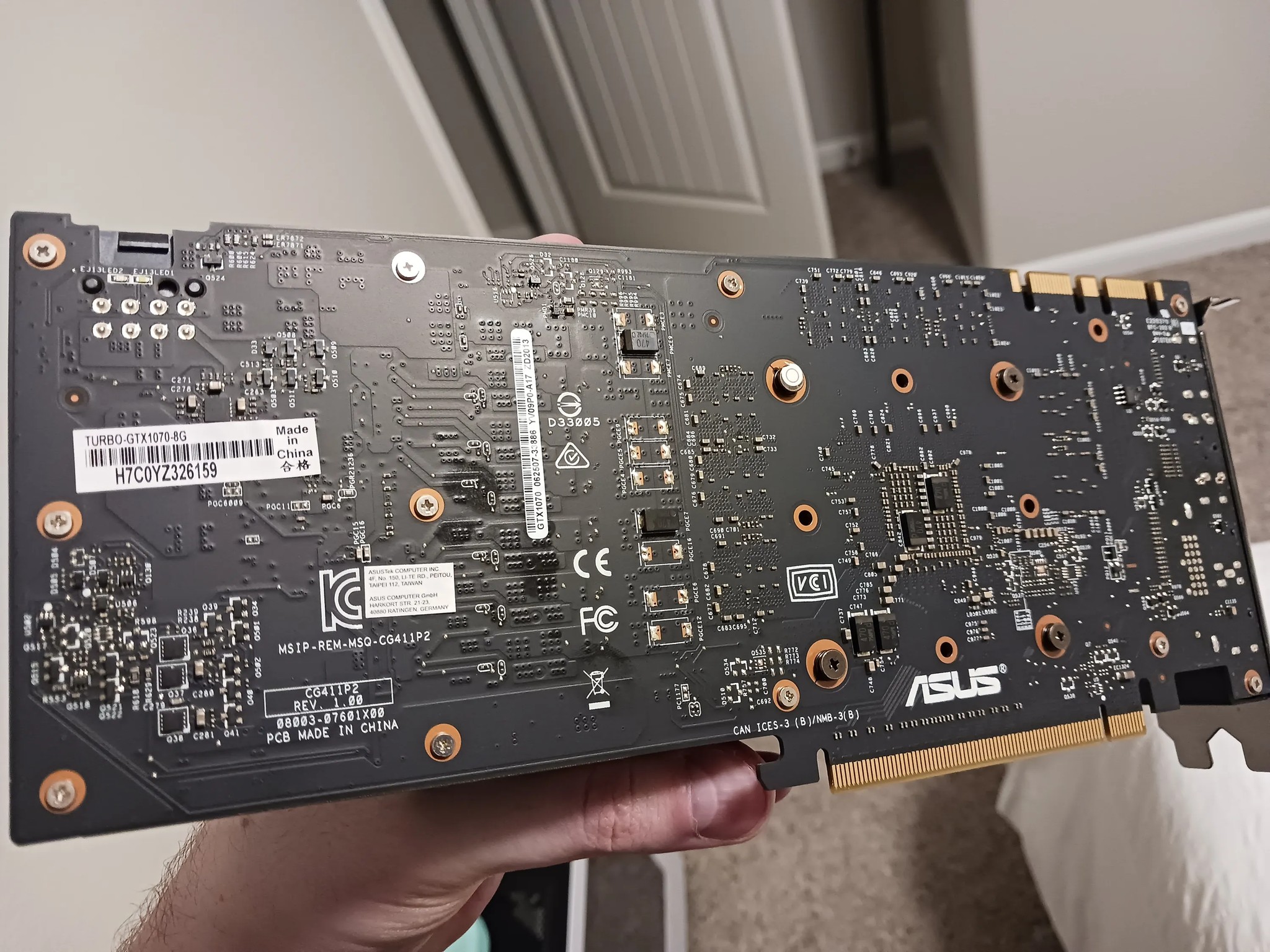 Asus Geforce GTX 1070 8GB Turbo