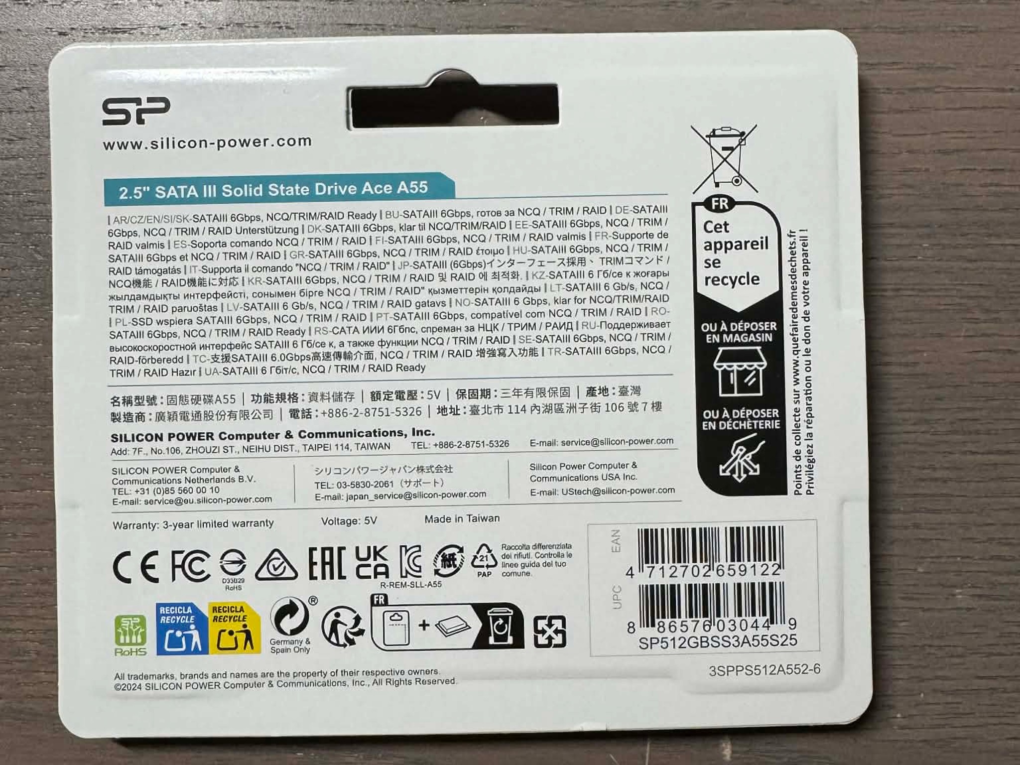 Silicon Power 512GB SSD A55