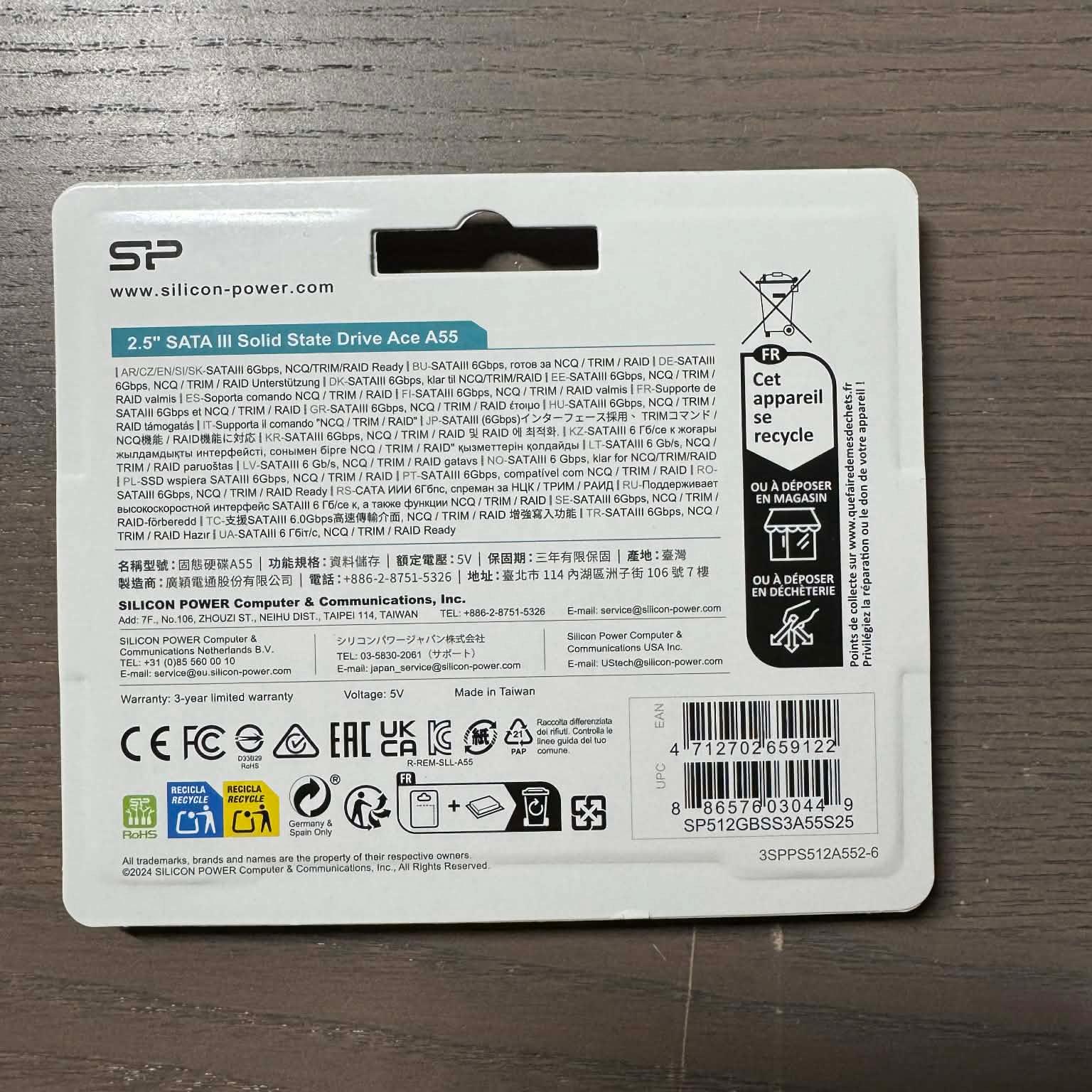 NEW Silicon Power A55 512GB, Internal 2.5 inch (SP512GBSS3A55S25) Internal SSD