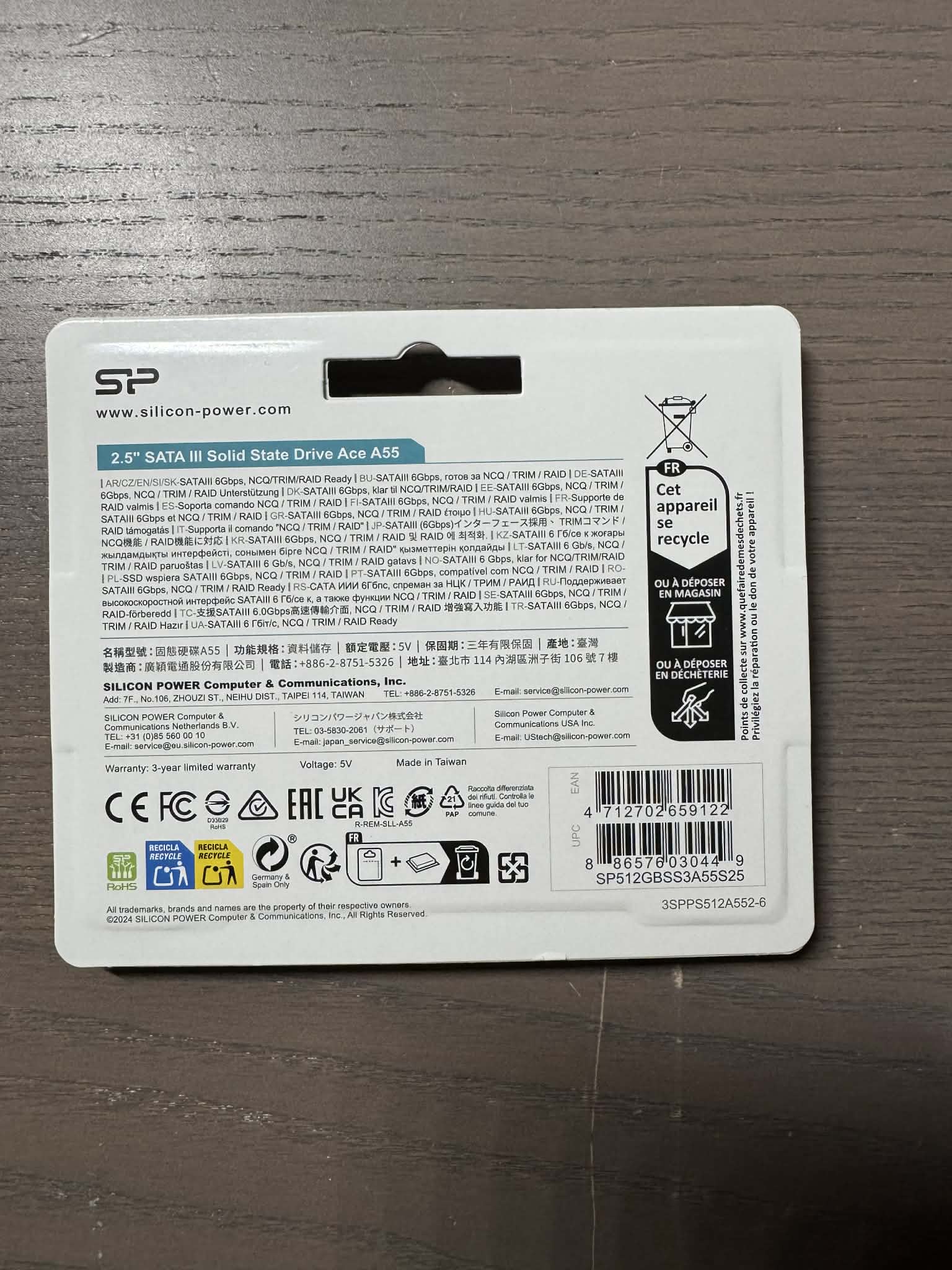 NEW Silicon Power A55 512GB, Internal 2.5 inch (SP512GBSS3A55S25) Internal SSD