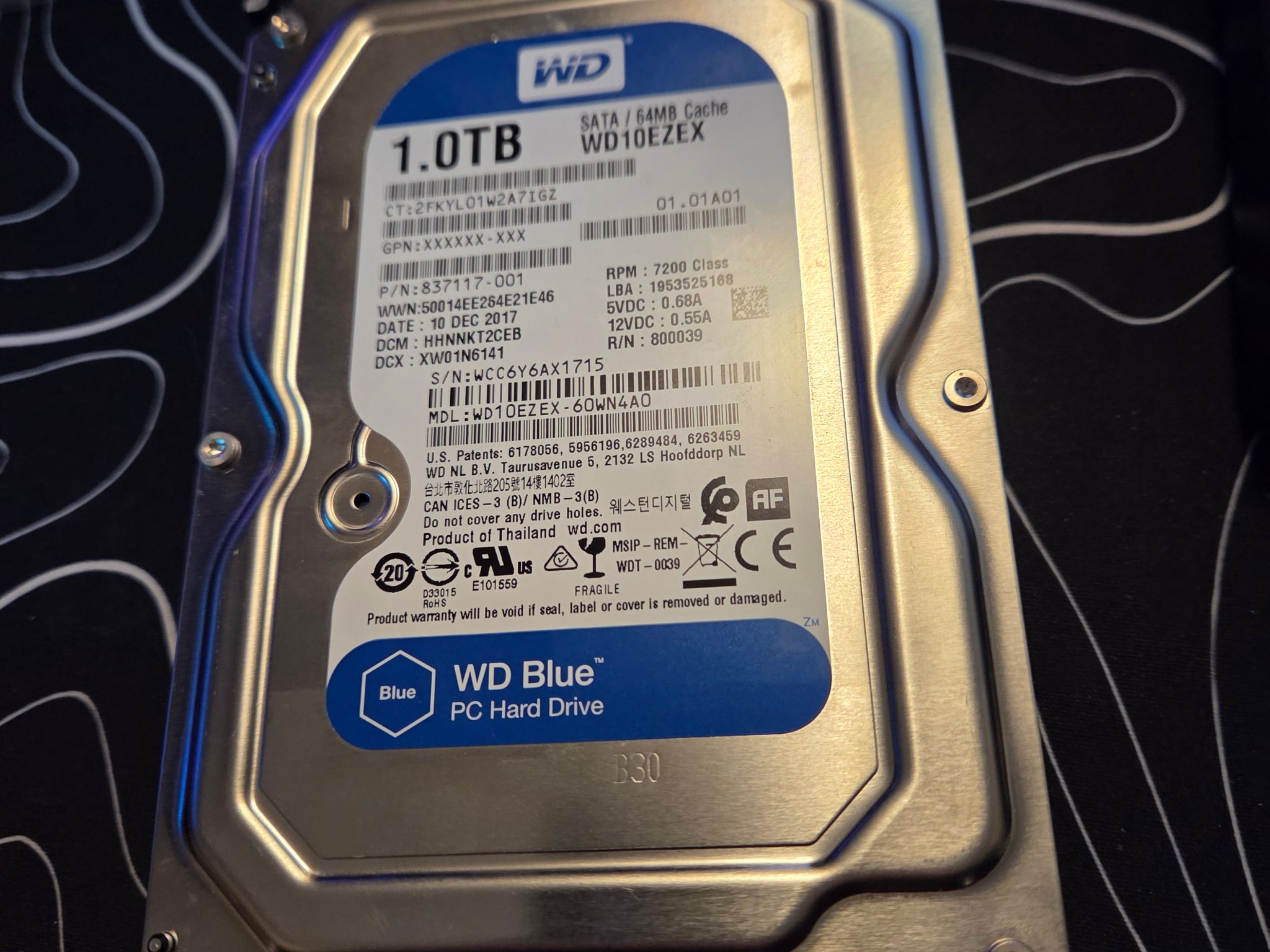 WD Blue 3.5" HDD