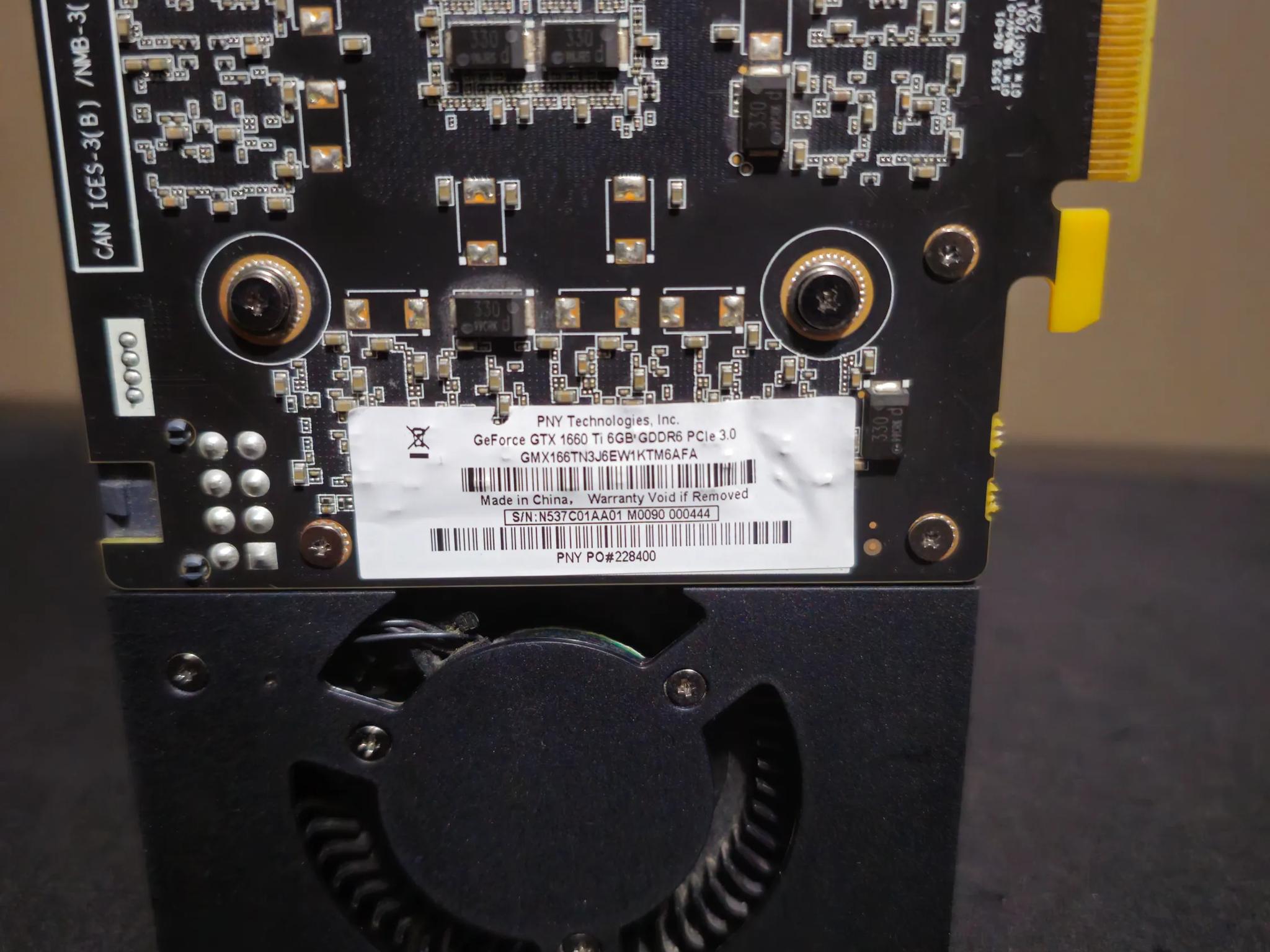 PNY GTX 1660 Ti Blower
