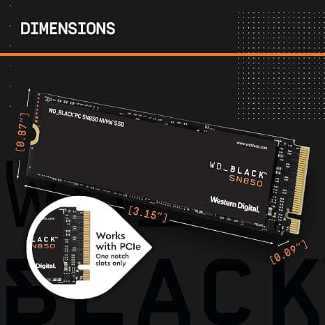 Western Digital WD Black SN850X NVMe SSD w/Heatsink 1TB