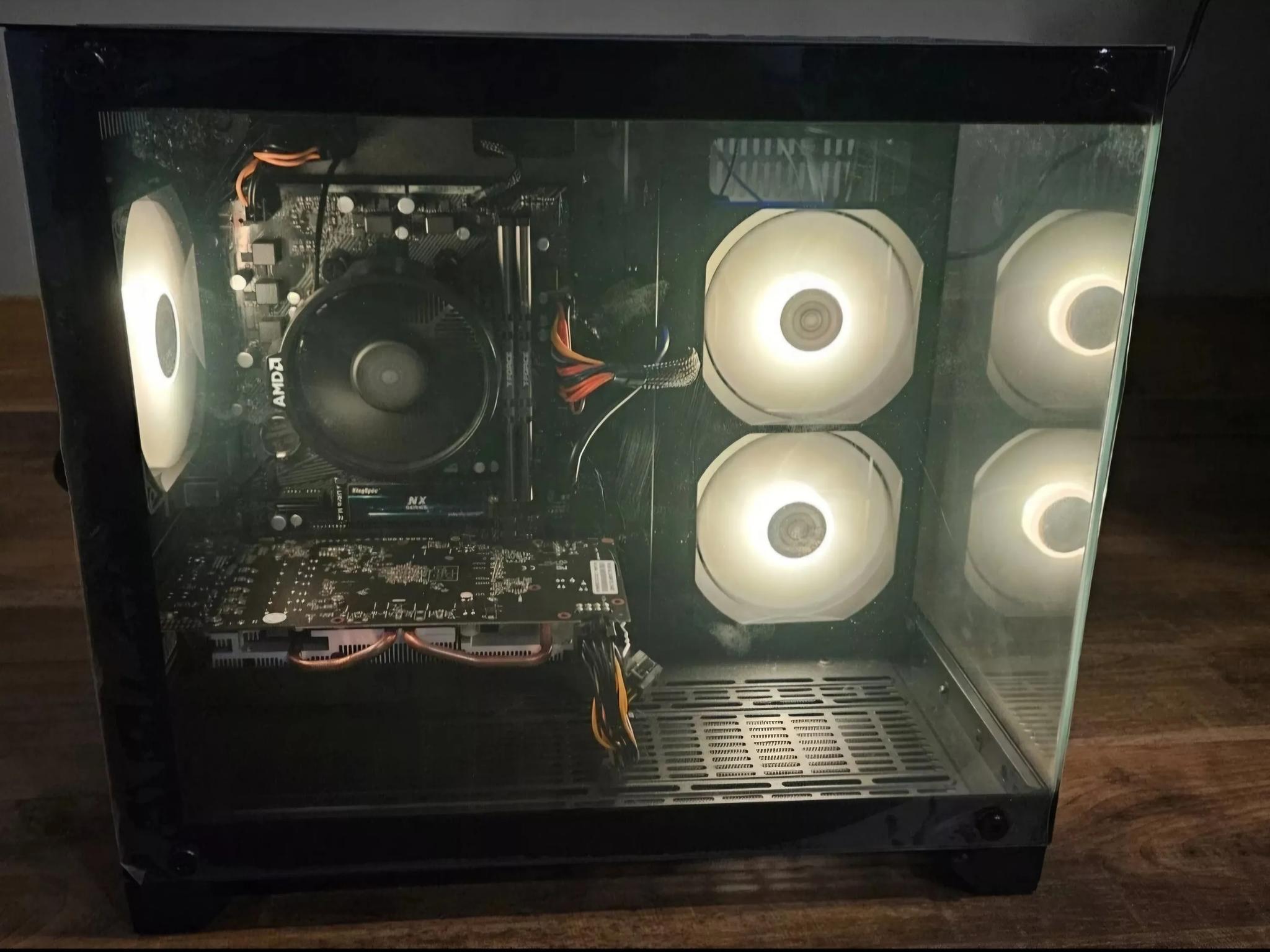 Custom Gaming PC | Ryzen 5 5500, RX580 2048SP 8GB, 16GB DDR4, 1TB Nvme SSD, Windows 11 Pro, Wifi USB