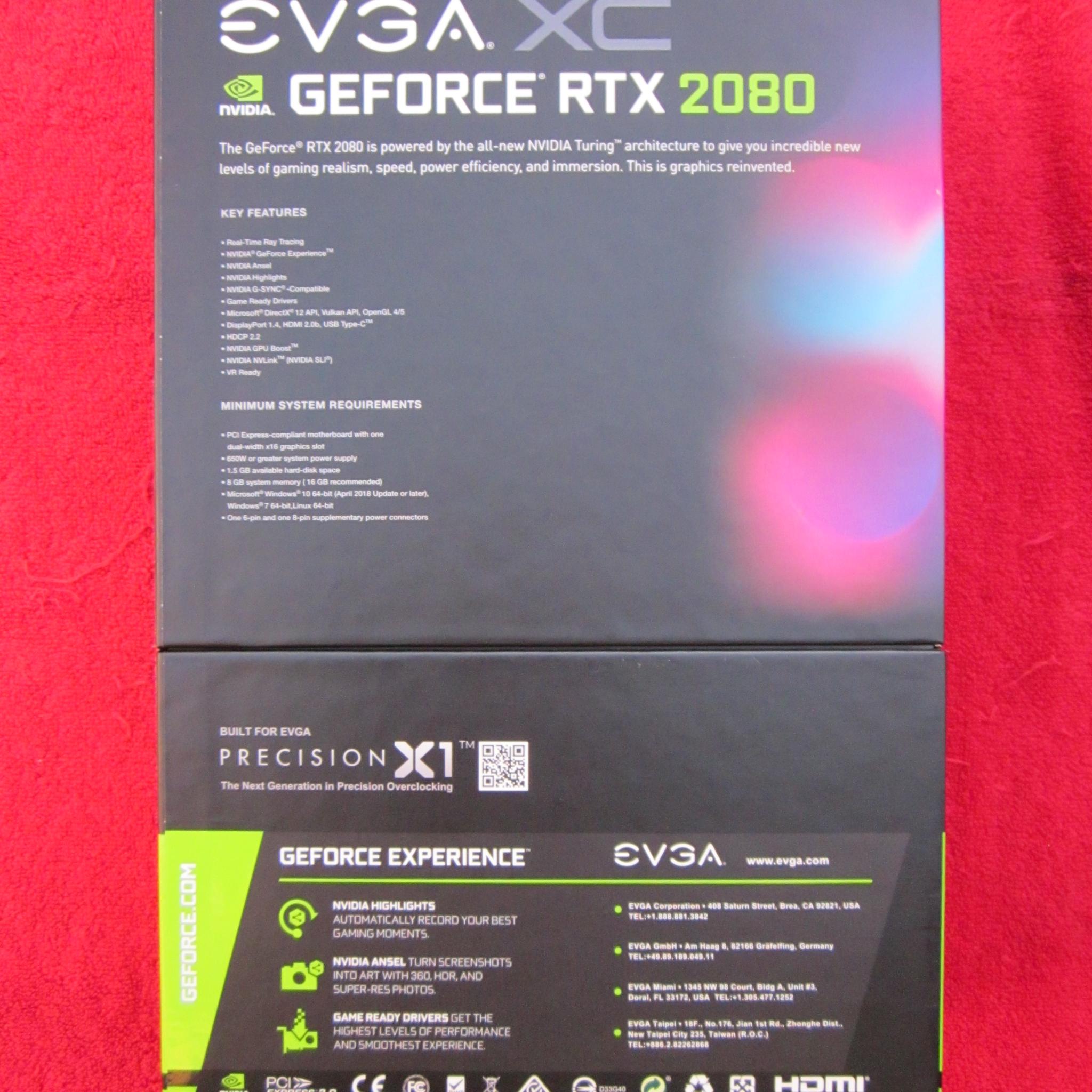 EVGA GeForce RTX 2080 XC Gaming 8GB GDDR6 Graphics Card (08G-P4-2182-KR)