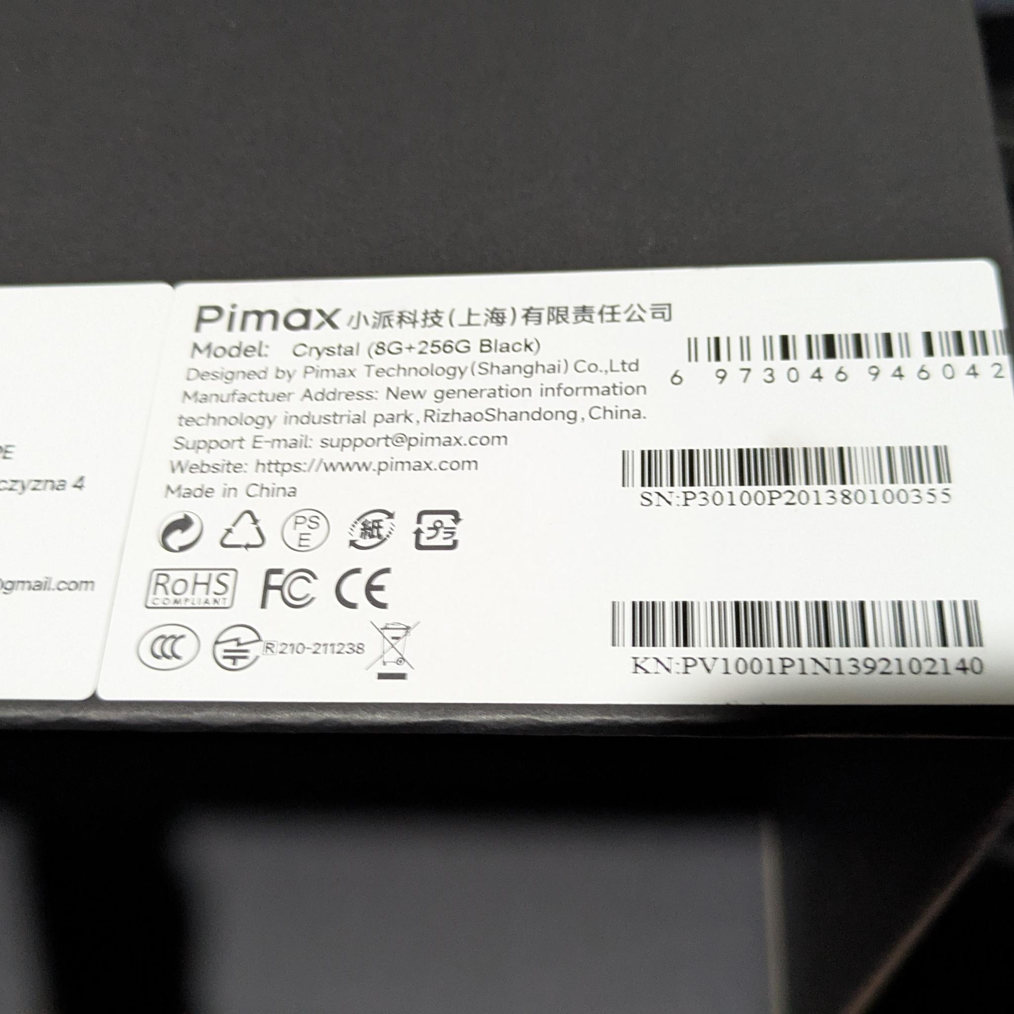 Pimax Crystal OG (8G+256G Black)