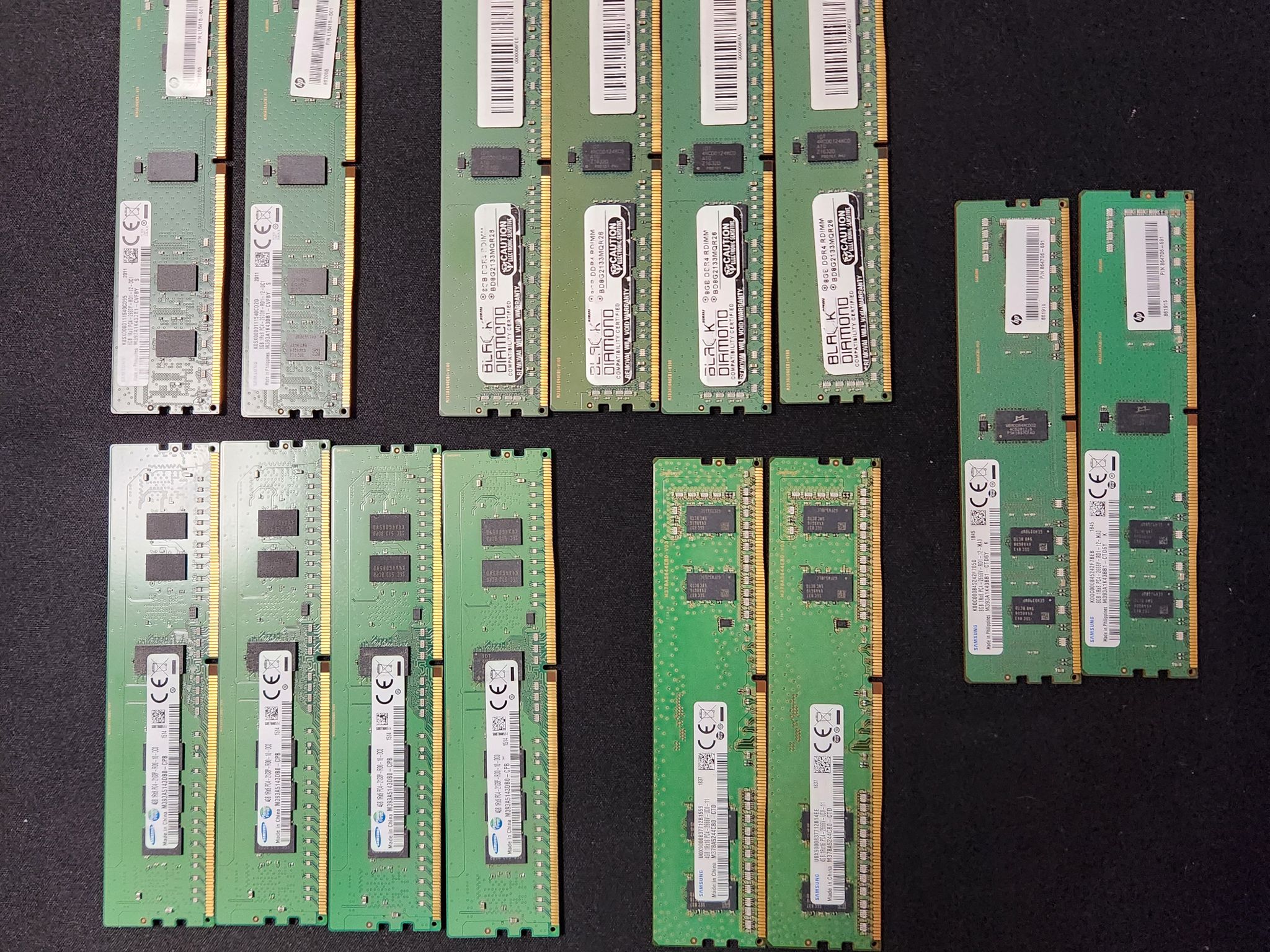 14 Sticks of DDR4 Ram "Not Working"