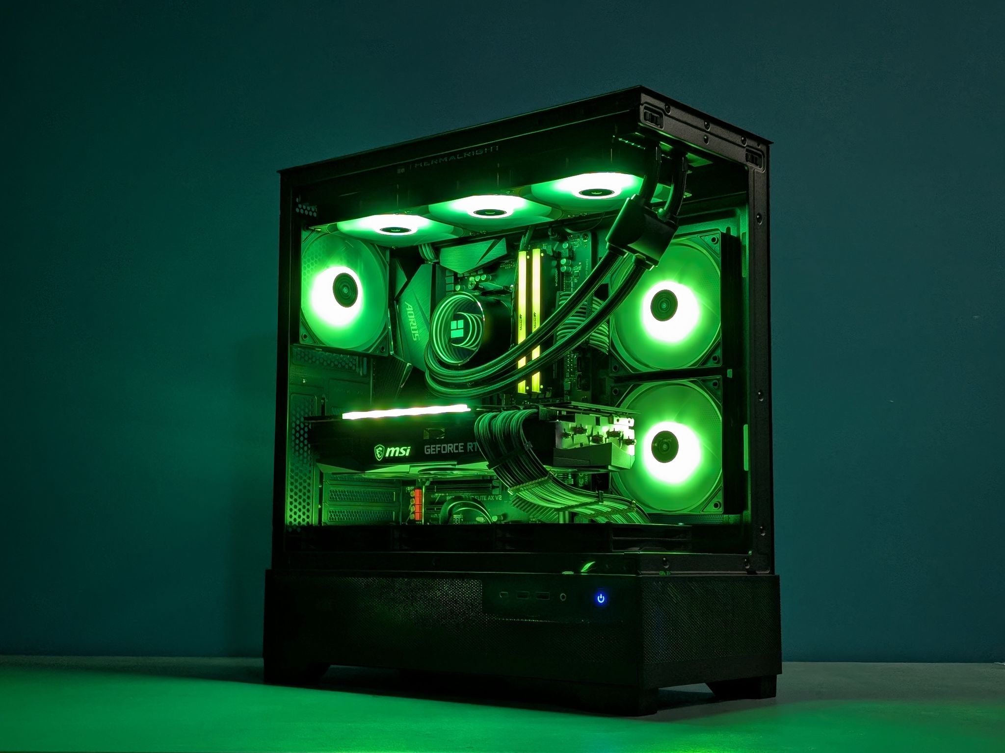 Panoramic RGB Gaming PC | RTX 3080 | Ryzen 7 5800XT | 32GB RAM | AIO Liquid Cooled