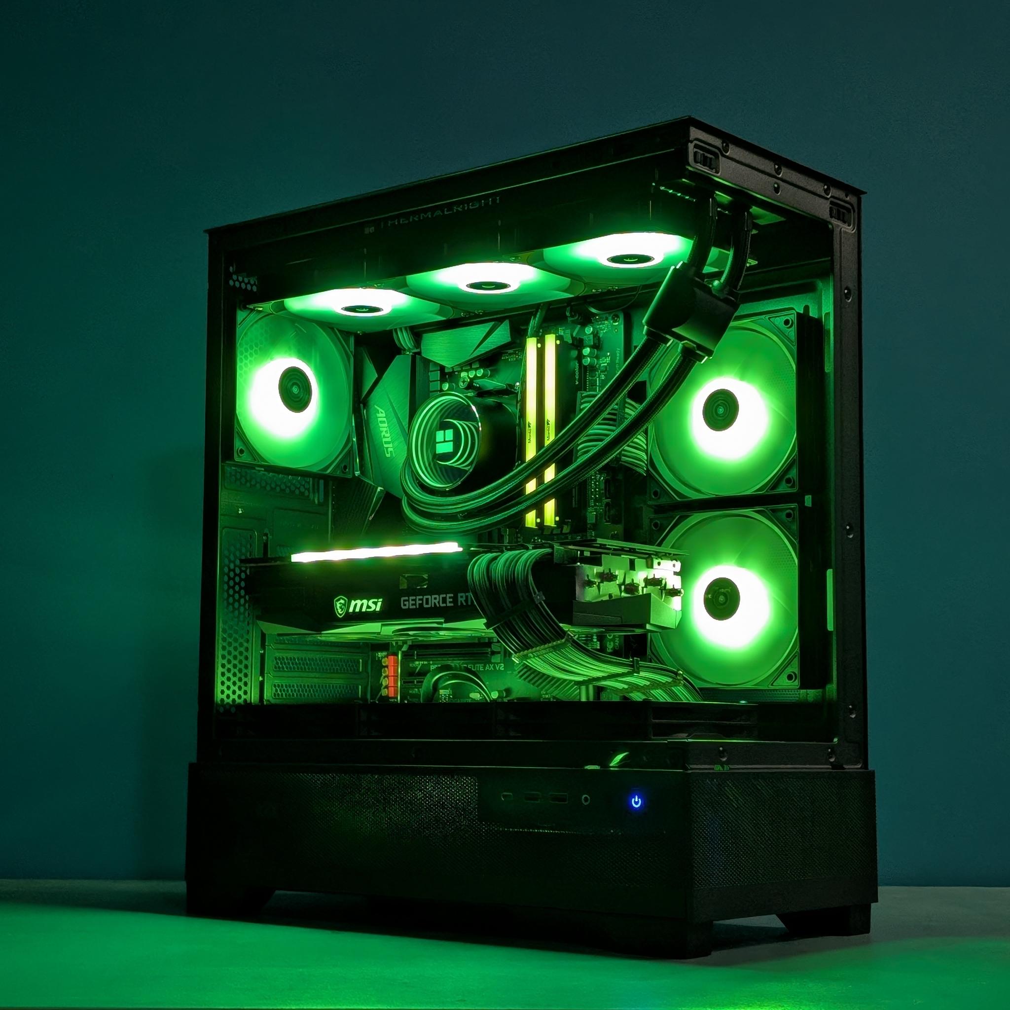 Panoramic RGB Gaming PC | RTX 3080 | Ryzen 7 5800XT | 32GB RAM | AIO Liquid Cooled