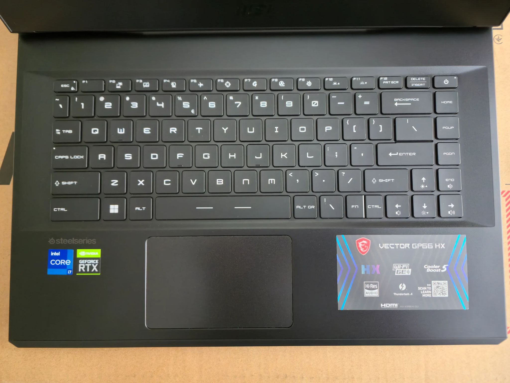 MSI Vector GP66HX 12UGS Gaming Laptop.32GB DDR5,i7 12800HX,RTX 3070Ti 150watt.1TB SSD,15.6"QHD 165Hz