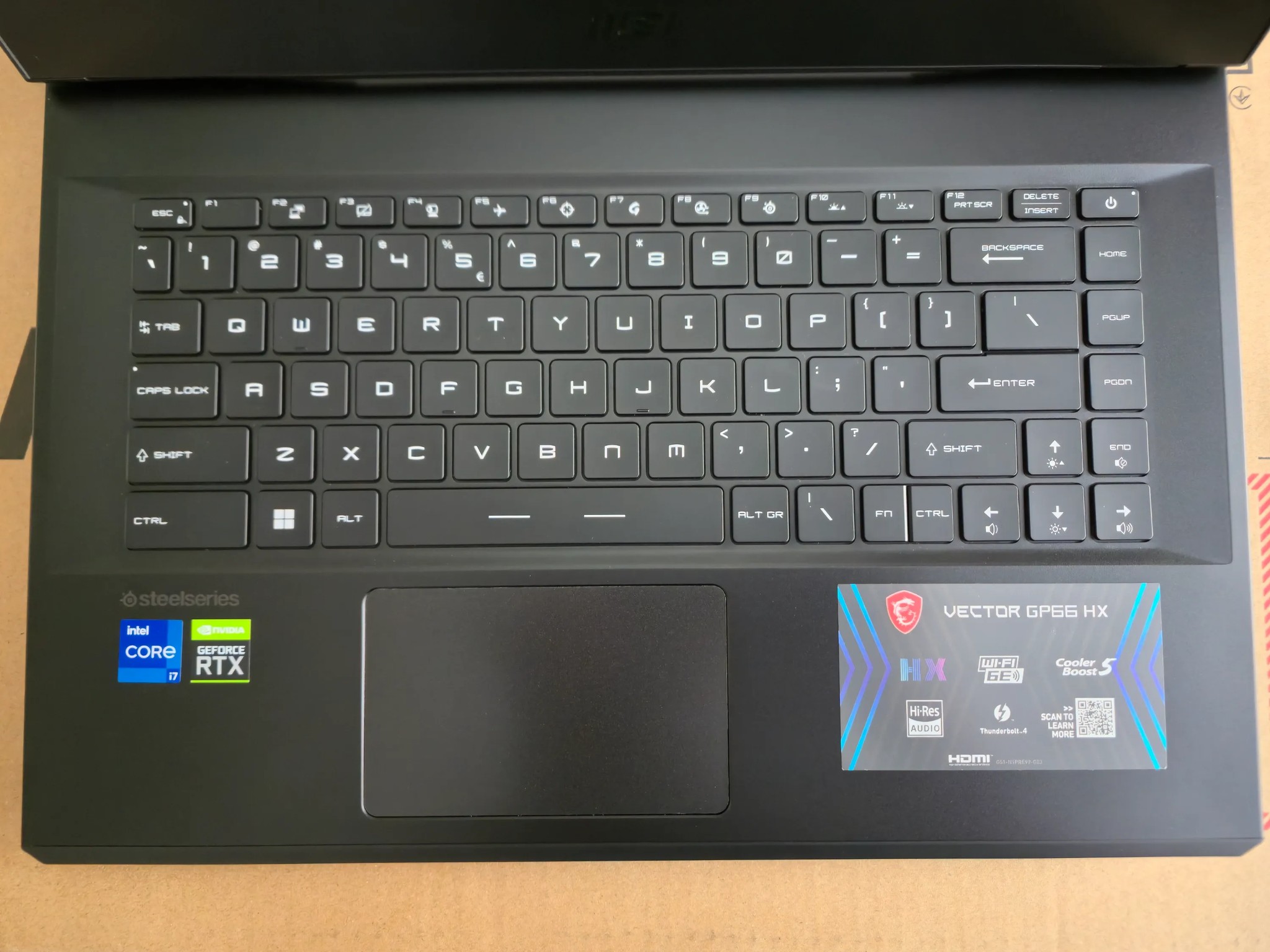 MSI Vector GP66HX 12UGS Gaming Laptop.32GB DDR5,i7 12800HX,RTX 3070Ti 150watt.1TB SSD,15.6"QHD 165Hz