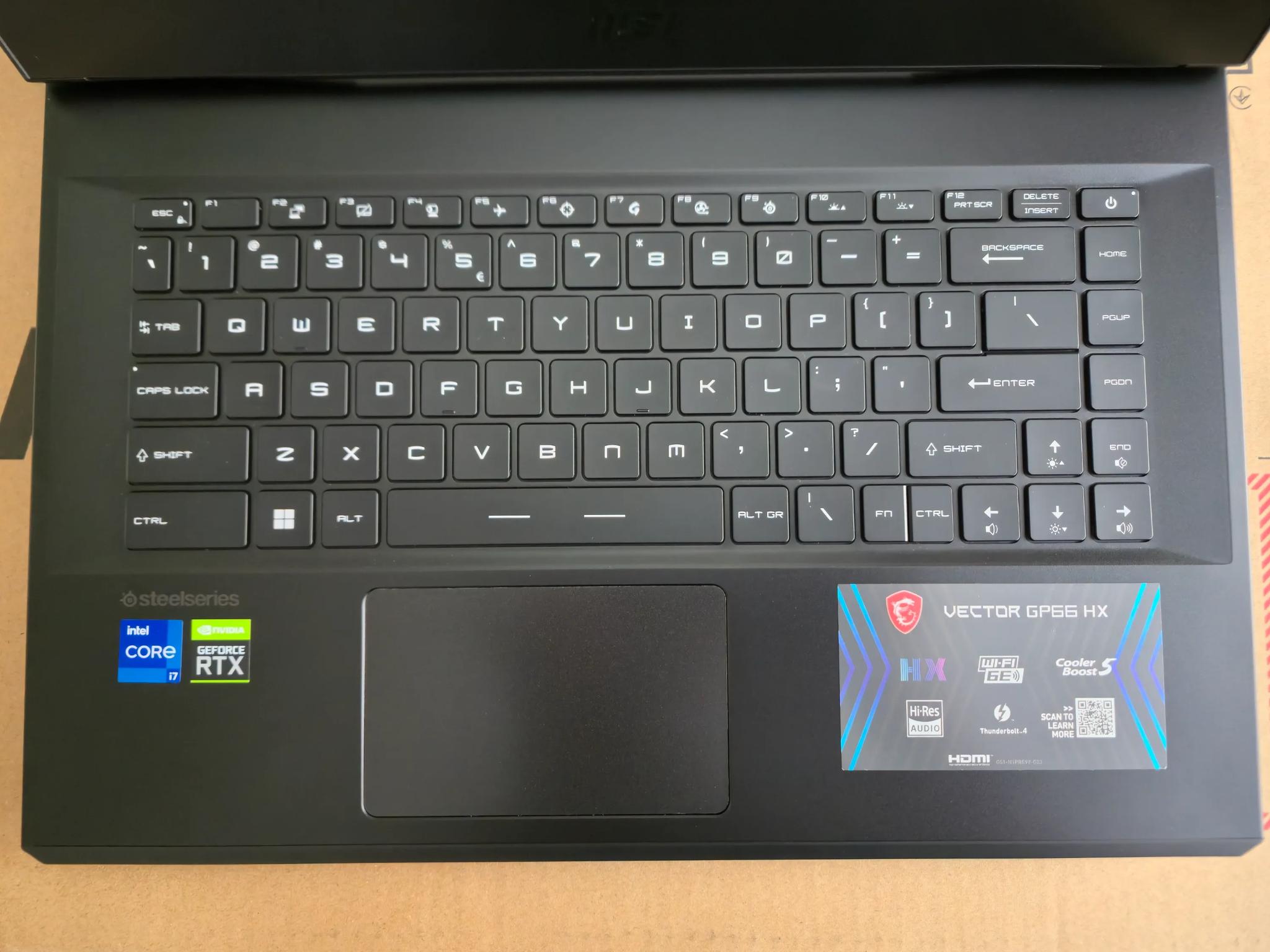 MSI Vector GP66HX 12UGS Gaming Laptop.32GB DDR5,i7 12800HX,RTX 3070Ti 150watt.1TB SSD,15.6"QHD 165Hz