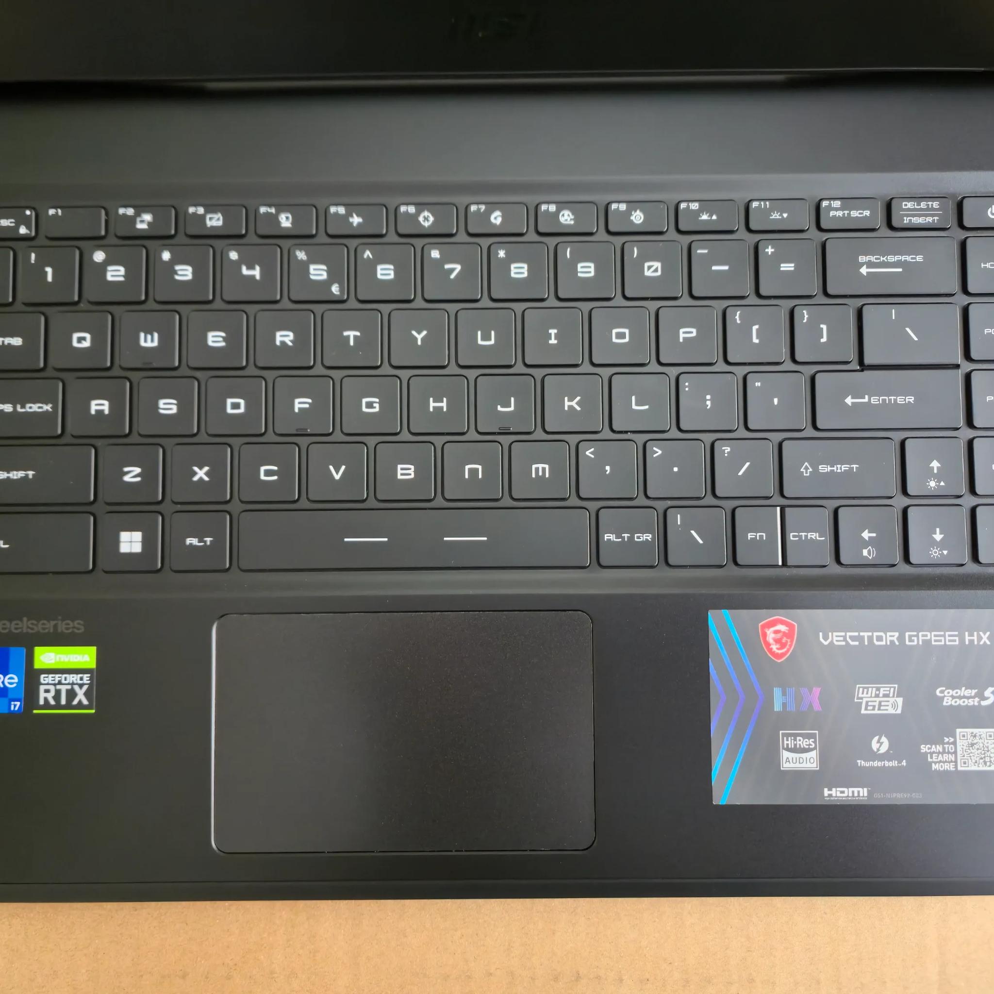 MSI Vector GP66HX 12UGS Gaming Laptop.32GB DDR5,i7 12800HX,RTX 3070Ti 150watt.1TB SSD,15.6"QHD 165Hz