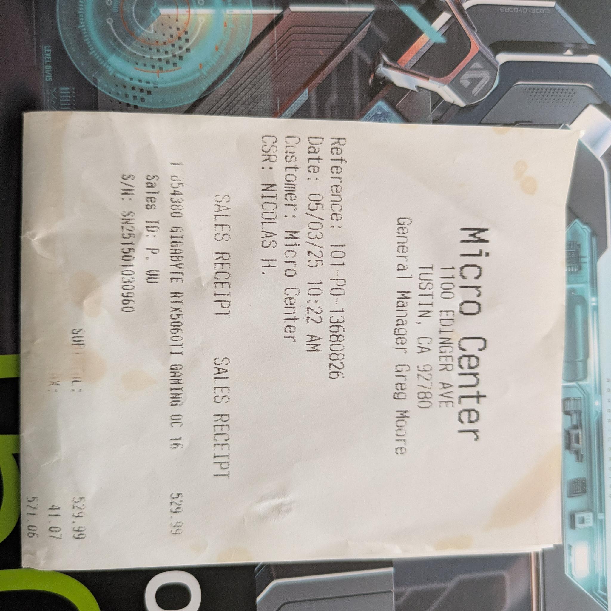 GIGABYTE RTX 5060 Ti Gaming OC 16GB