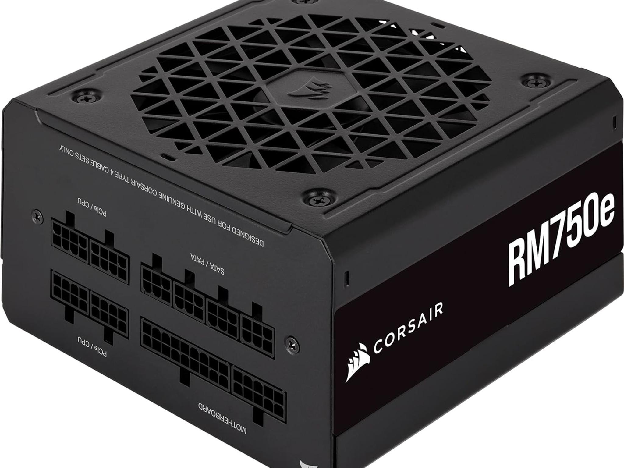 Corsair RM750e Fully Modular - ATX 3.0 & PCIe 5.0 Compliant - 80 Plus Gold Efficiency - Black