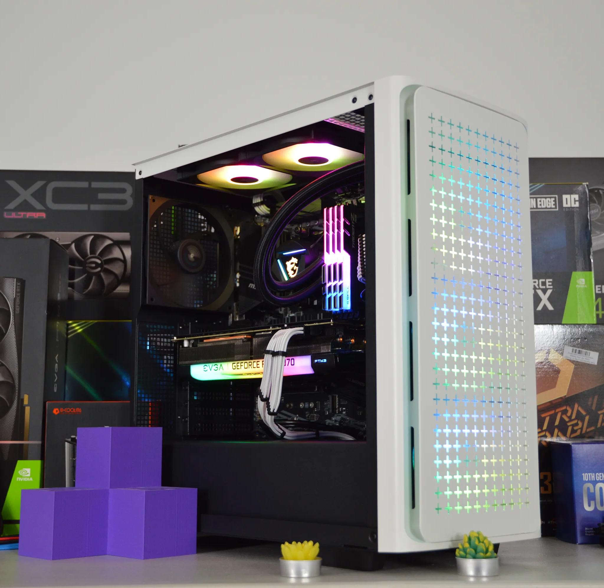 ⚪️⚫️ RTX 3070 | RYZEN 7 5800X | 32 GB RGB RAM | 1TB NVME GEN 4 SSD | "MIDNIGHT SNOW" |