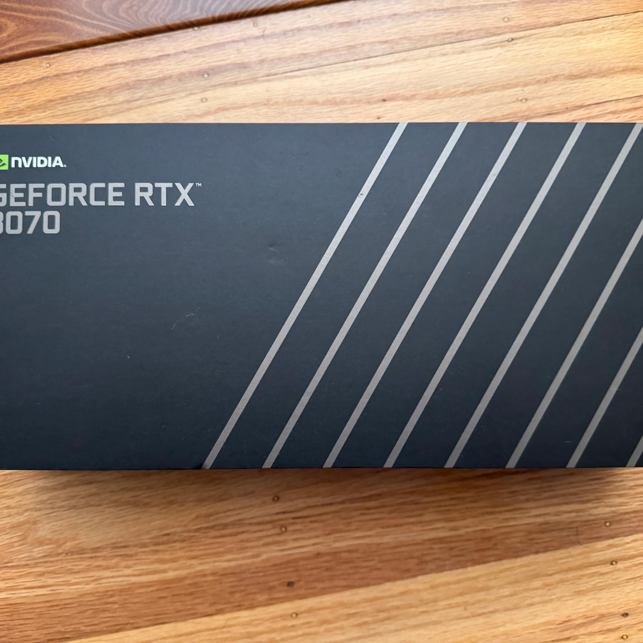RTX 3070 Founders Edition (PRE-OWNED - EXCELLENT + BOX & 12-PIN ADAPTER)