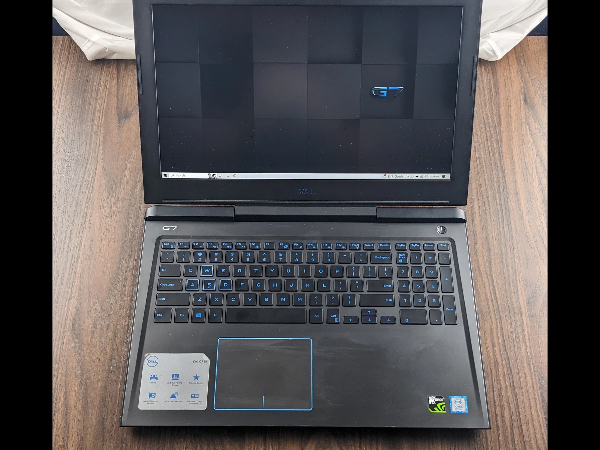 Dell G7 15.6" GTX 1060 MaxQ i7-8750H 16GB 2666mhz 1TBNVMe. Gaming Laptop