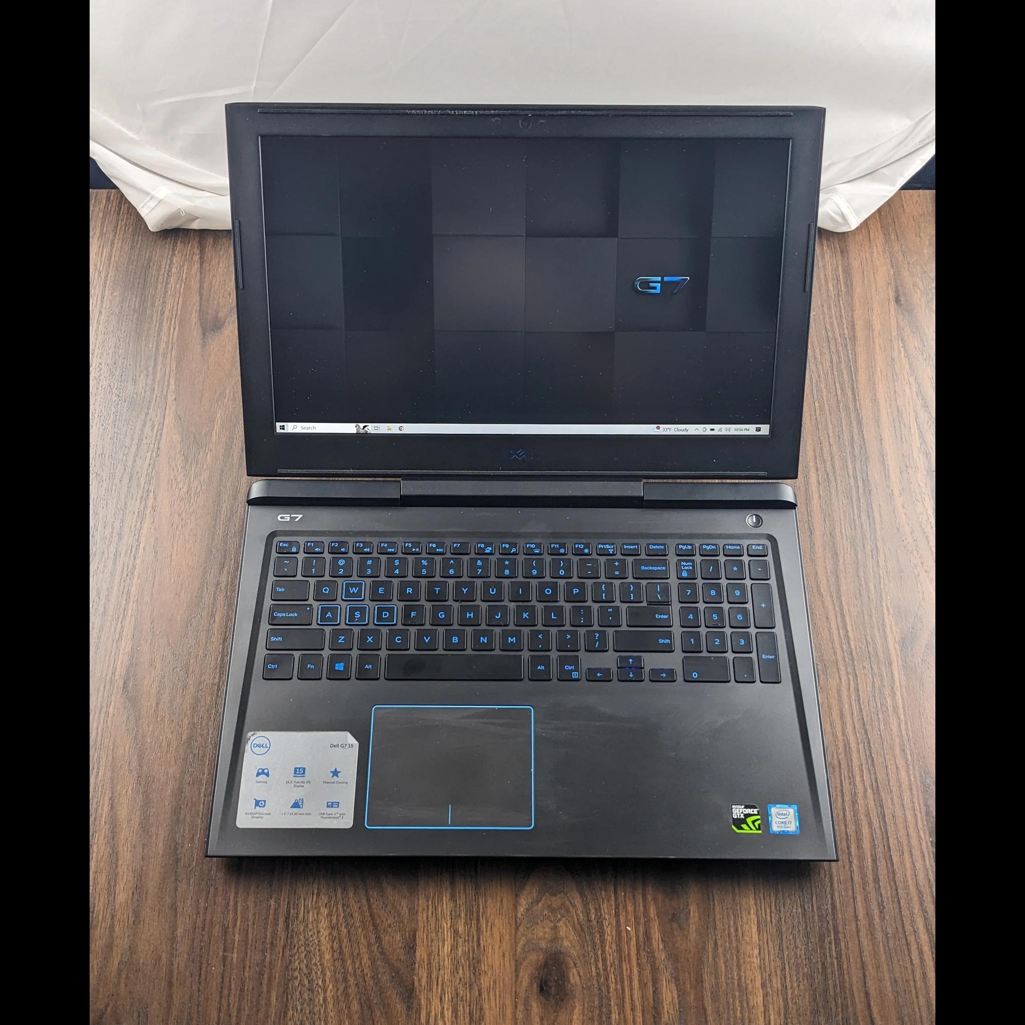 Dell G7 15.6" GTX 1060 MaxQ i7-8750H 16GB 2666mhz 1TBNVMe. Gaming Laptop