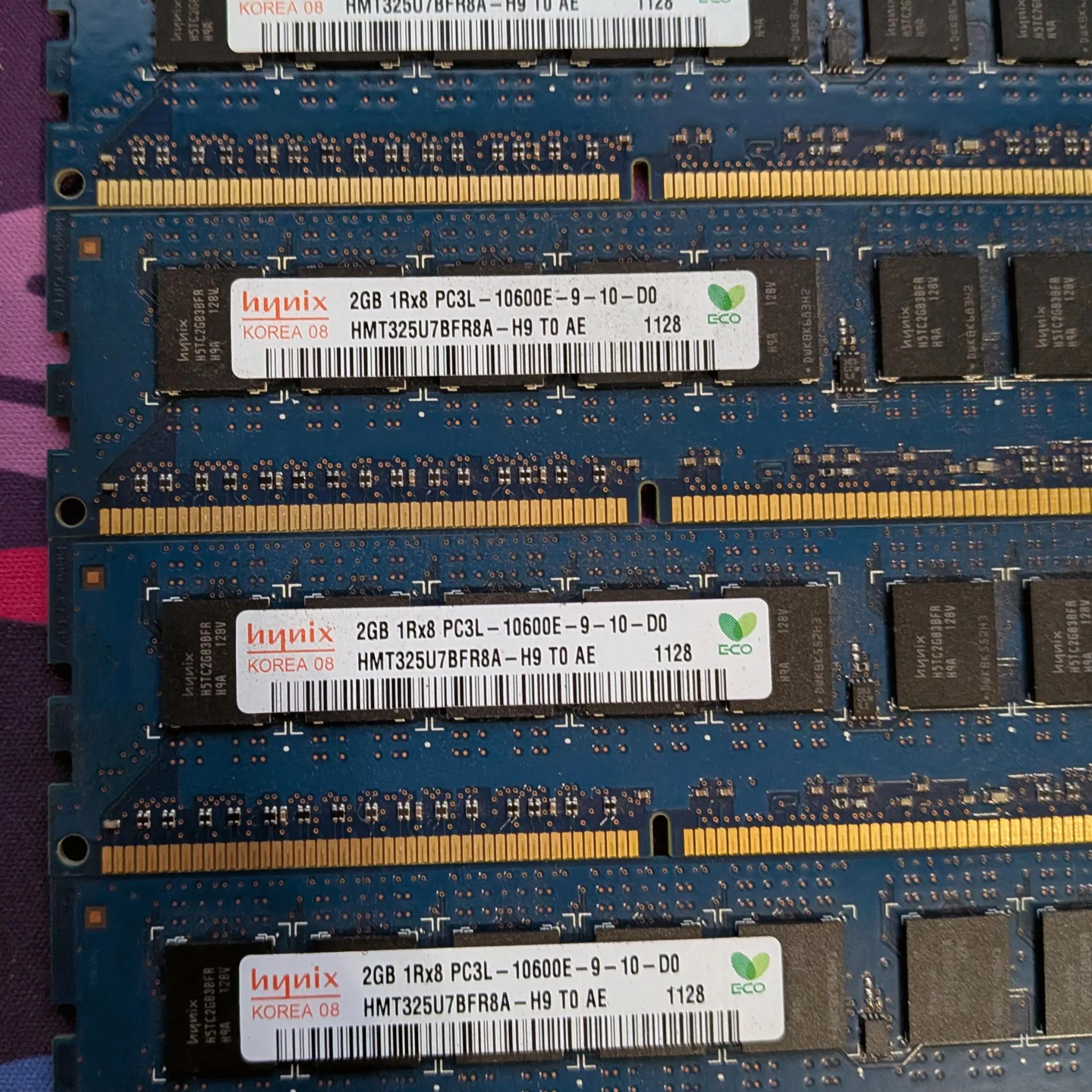 SK Hynix 12GB DDR3 1333MHZ Unbuffered ECC RAM (6 Sticks)