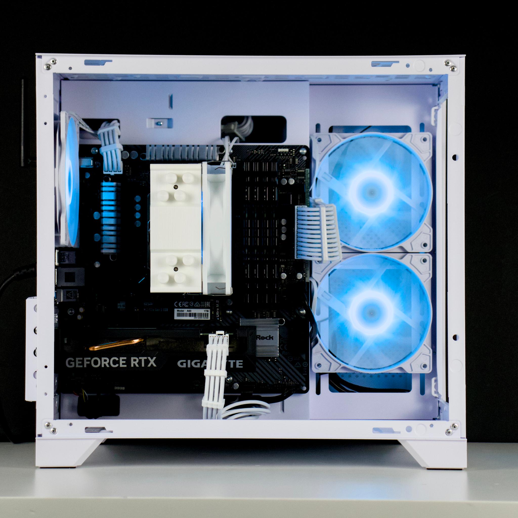 🧊❄️🧊 White Gaming PC – RTX 4060 , Ryzen 5 3600, 32GB RAM, 1TB SSD - WiFi, BlueTooth 🧊❄️🧊