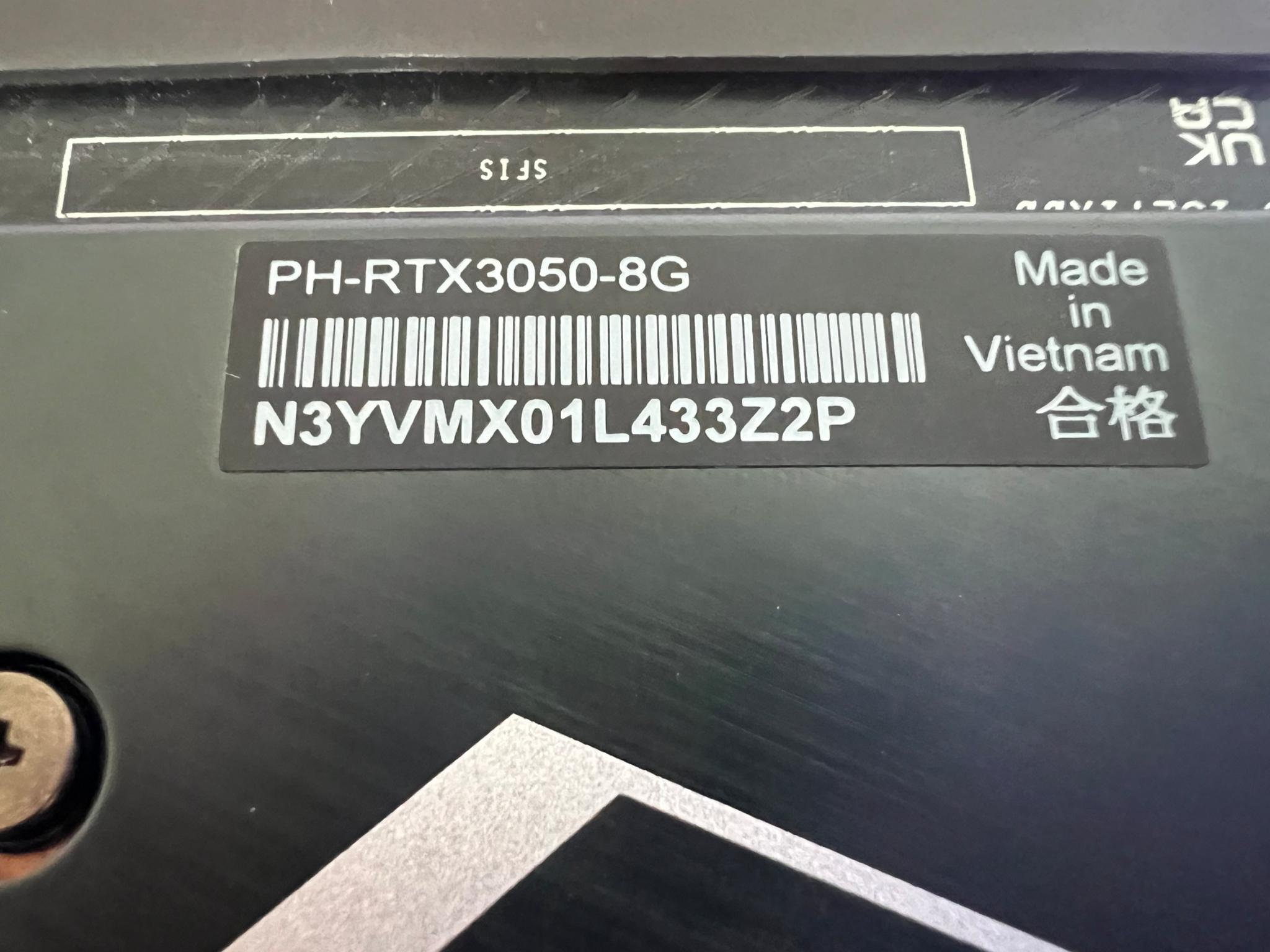 ASUS 3050 8g pulled from a know working rig for customer upgrade
