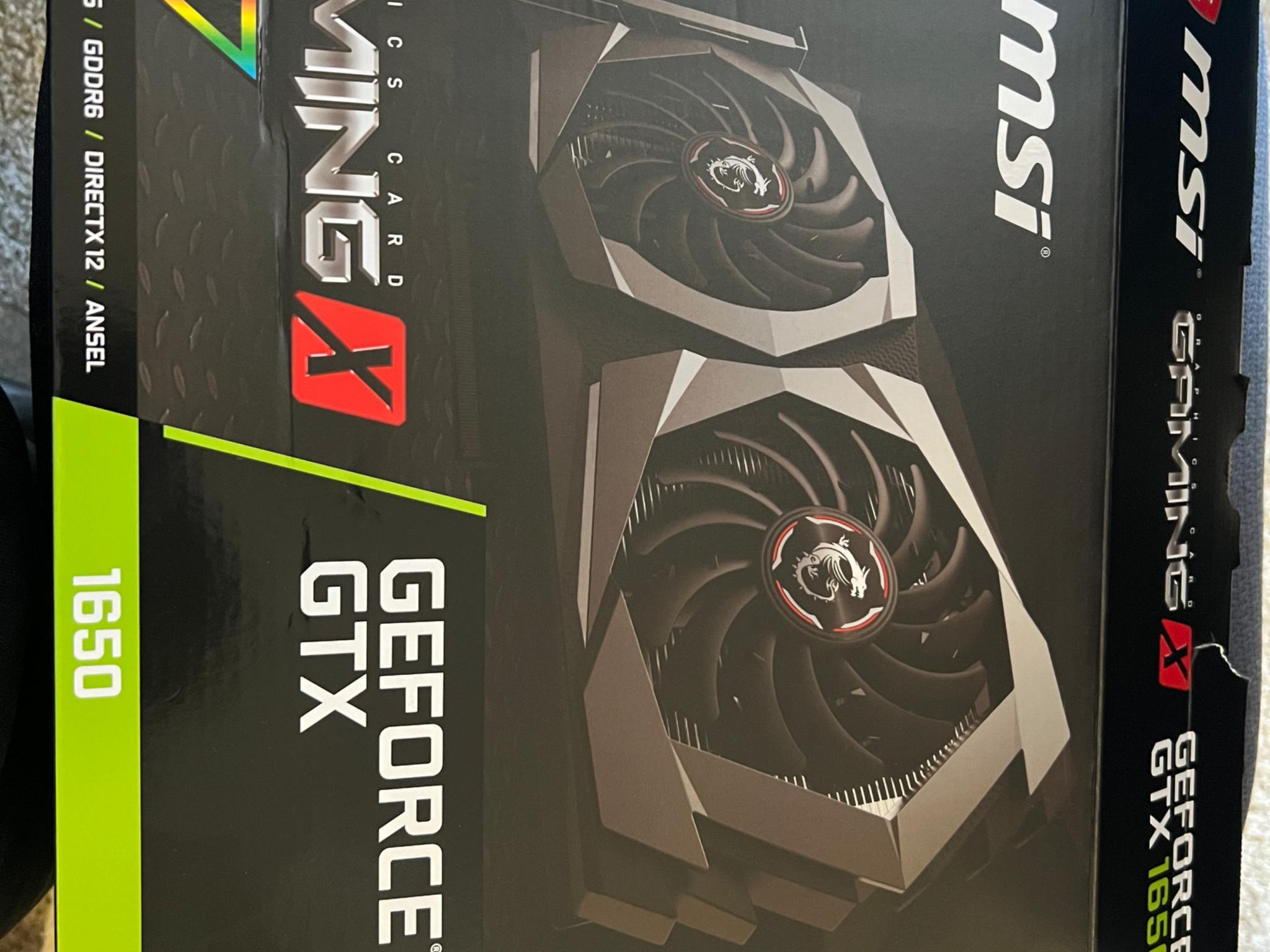 MSI Gaming X 1650 Twin Frozr 7 Used in Box Nvidia Geforce