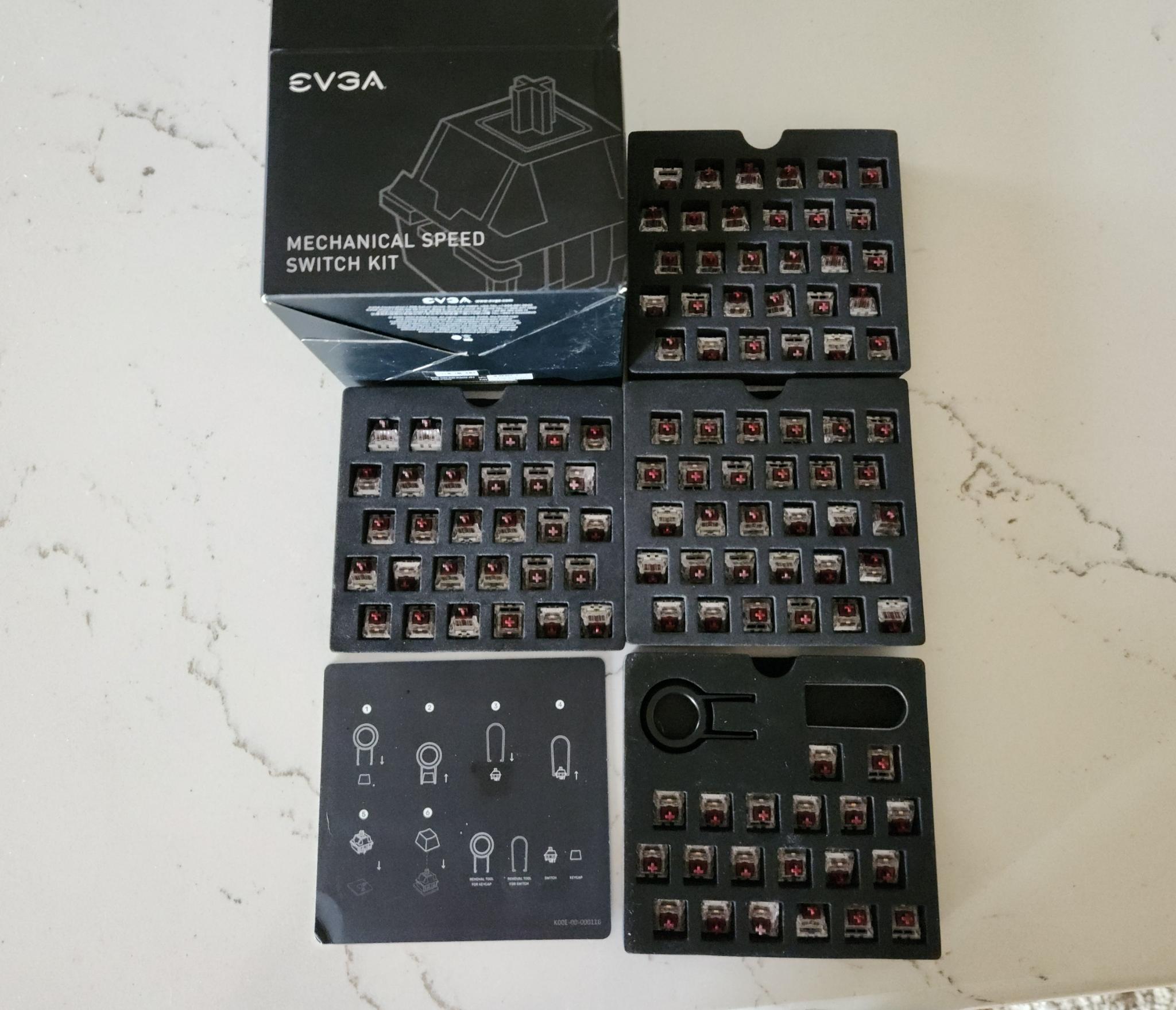 NIB EVGA Kailh Brown TACTILE switches 110 total