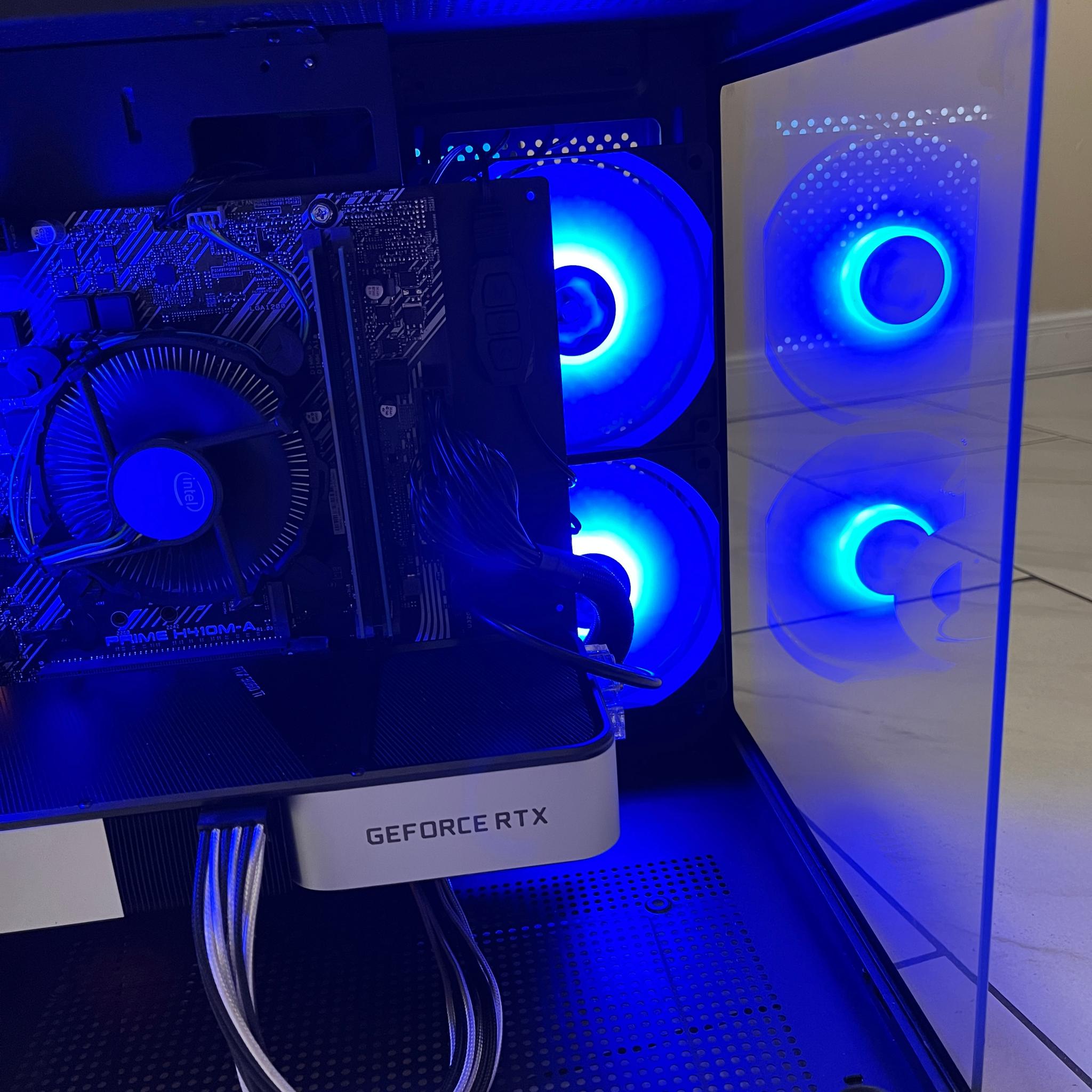 🟠🔥NVIDIA RTX 3060 Ti, Intel i5-10400, 16GB RAM, 1TB SSD, High Performance RGB Gaming PC w/ Remote