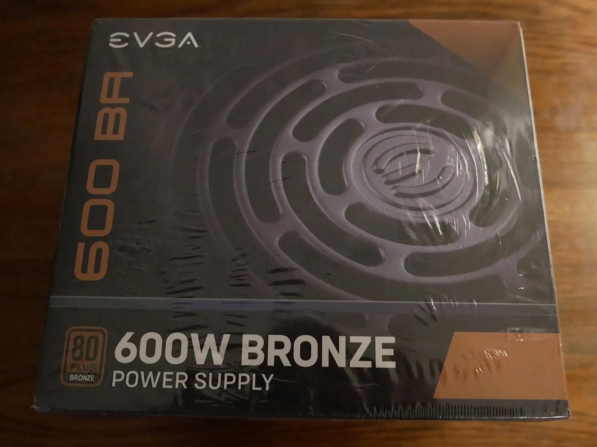 EVGA 600 Ba, 80 Plus Bronze 600w, Power Supply 100-Ba-0600-K1