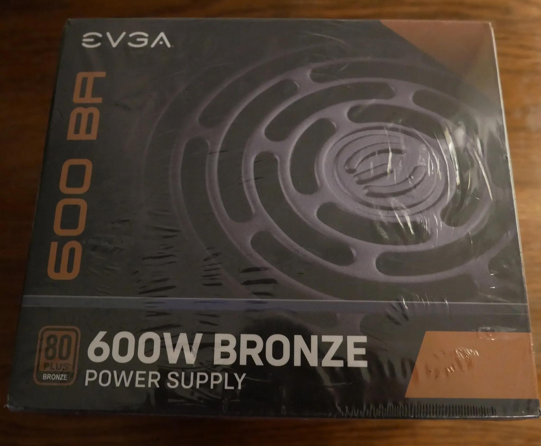 EVGA 600 Ba, 80 Plus Bronze 600w, Power Supply 100-Ba-0600-K1