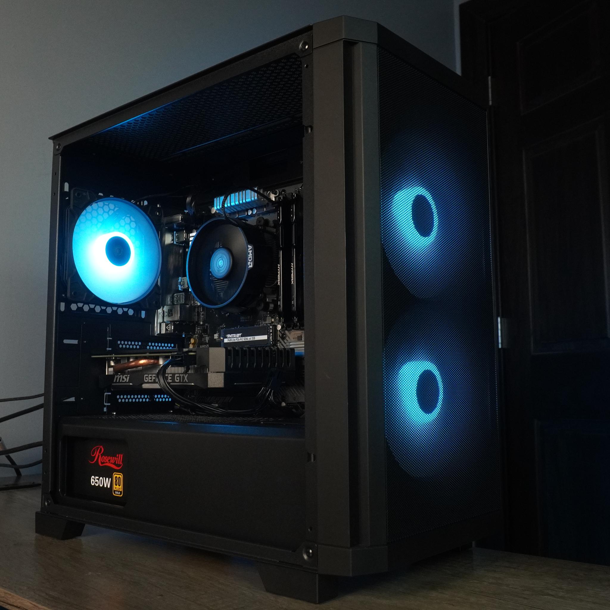 🖤STEALTH🖤 1080p GAMING MACHINE 💚GTX 1660 Super 🧡 Ryzen 5 5500 | 16GB | 500GB | WIFI