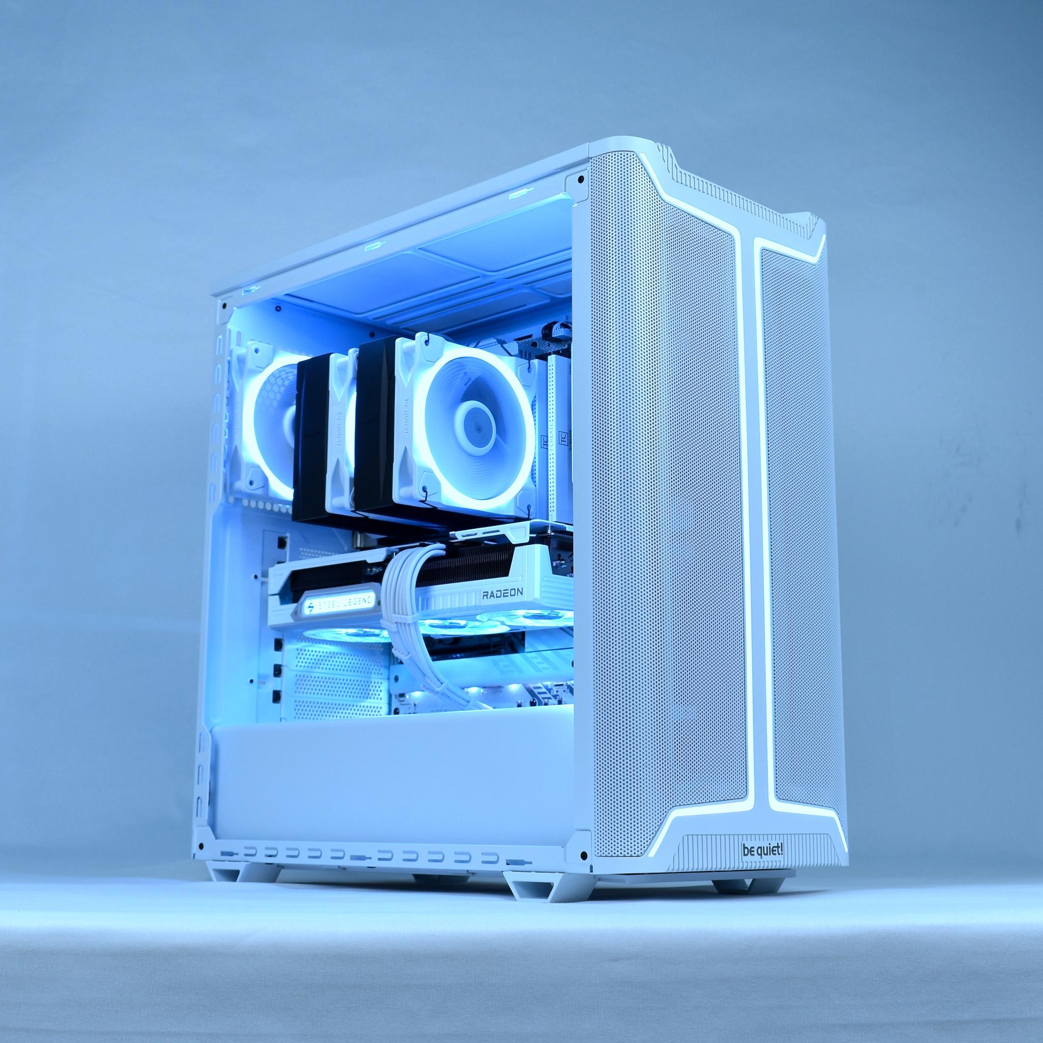🦉❄️WHITE OWL❄️🦉 28Db idle/32Db load - be quiet! 1440p/4K Gaming PC | Ryzen 7800X3D, RX 9070 XT |