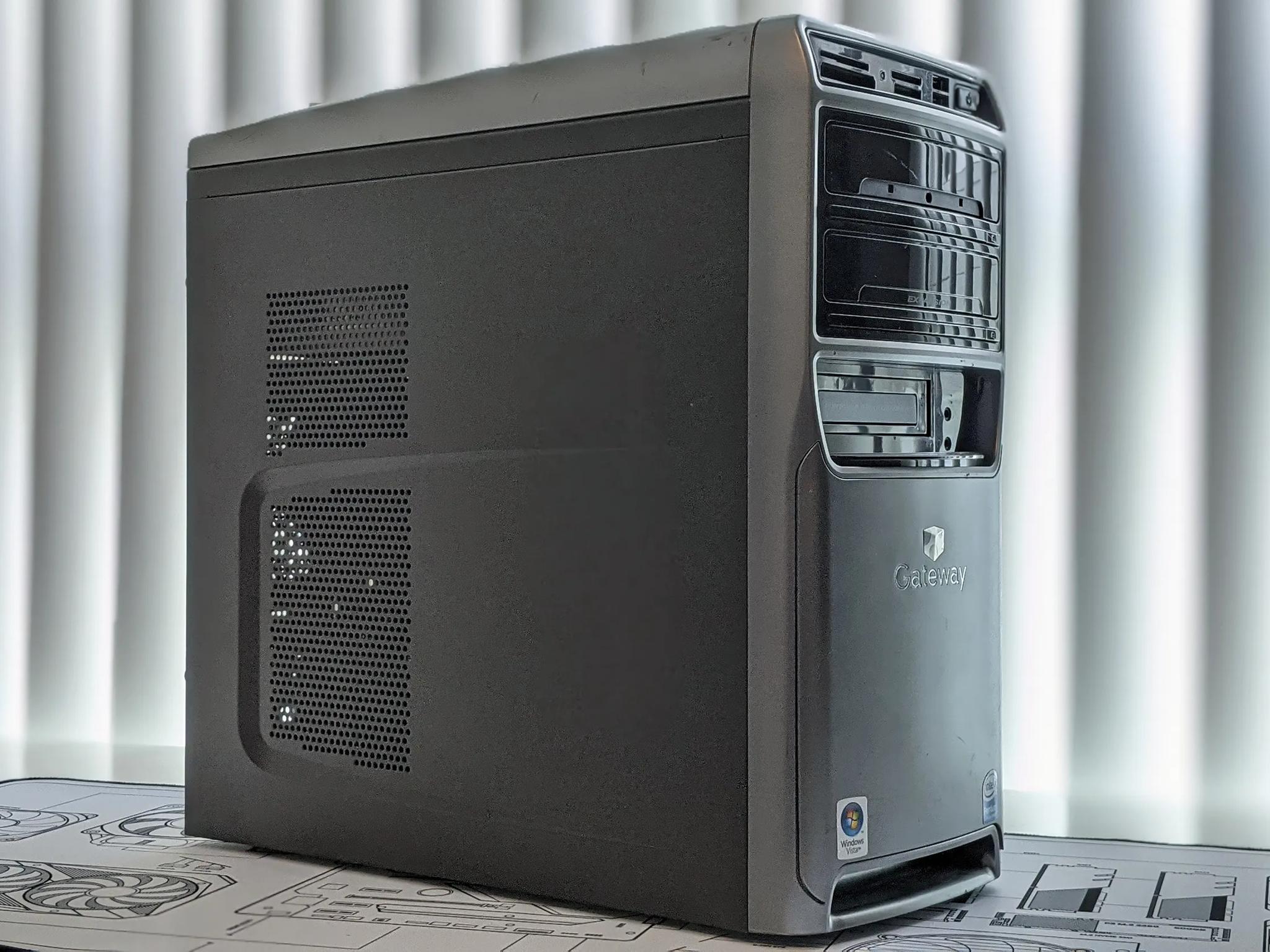 Gateway MT GT5408 Mid-Tower mATX Retro OEM Aluminum PC Case ONLY