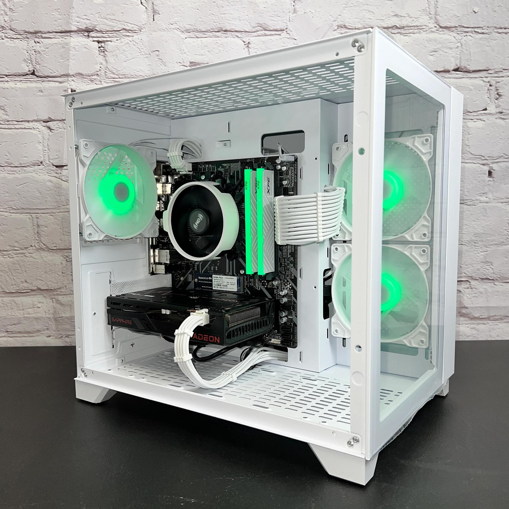 Ryzen 5 3600 RX 6600 16GB RAM 1TB M.2 Wifi 5 Bluetooth Window 10 Gaming PC