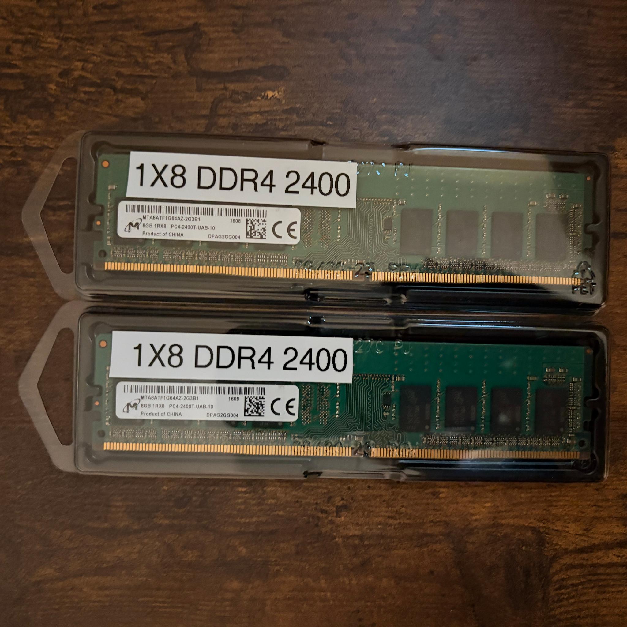 (USED) Micron DDR4 2400MT/S 16GB (2x8GB)