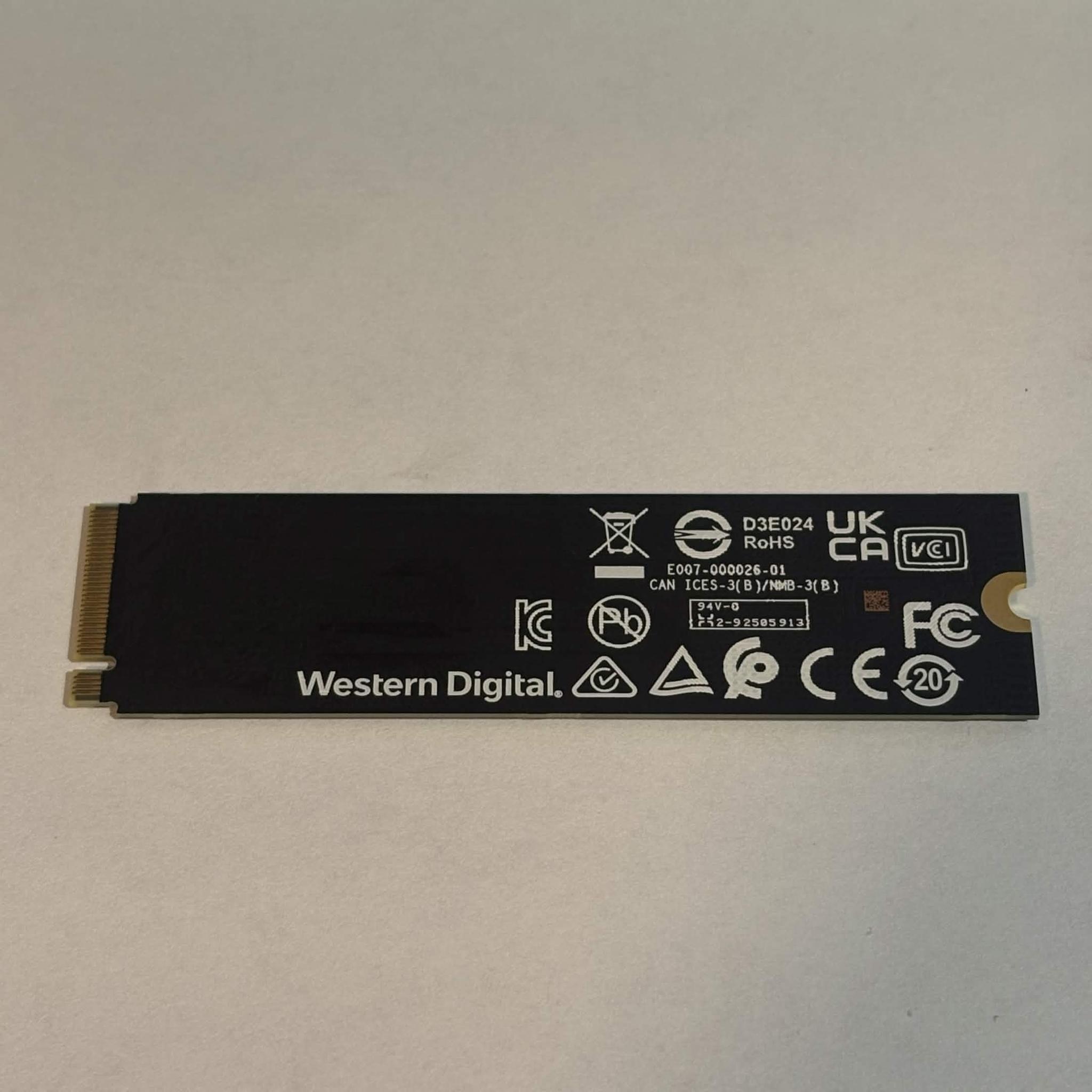 Western Digital WD Blue SN580 1TB PCIe 4.0 NVMe M.2 SSD – 100% Health – Tested