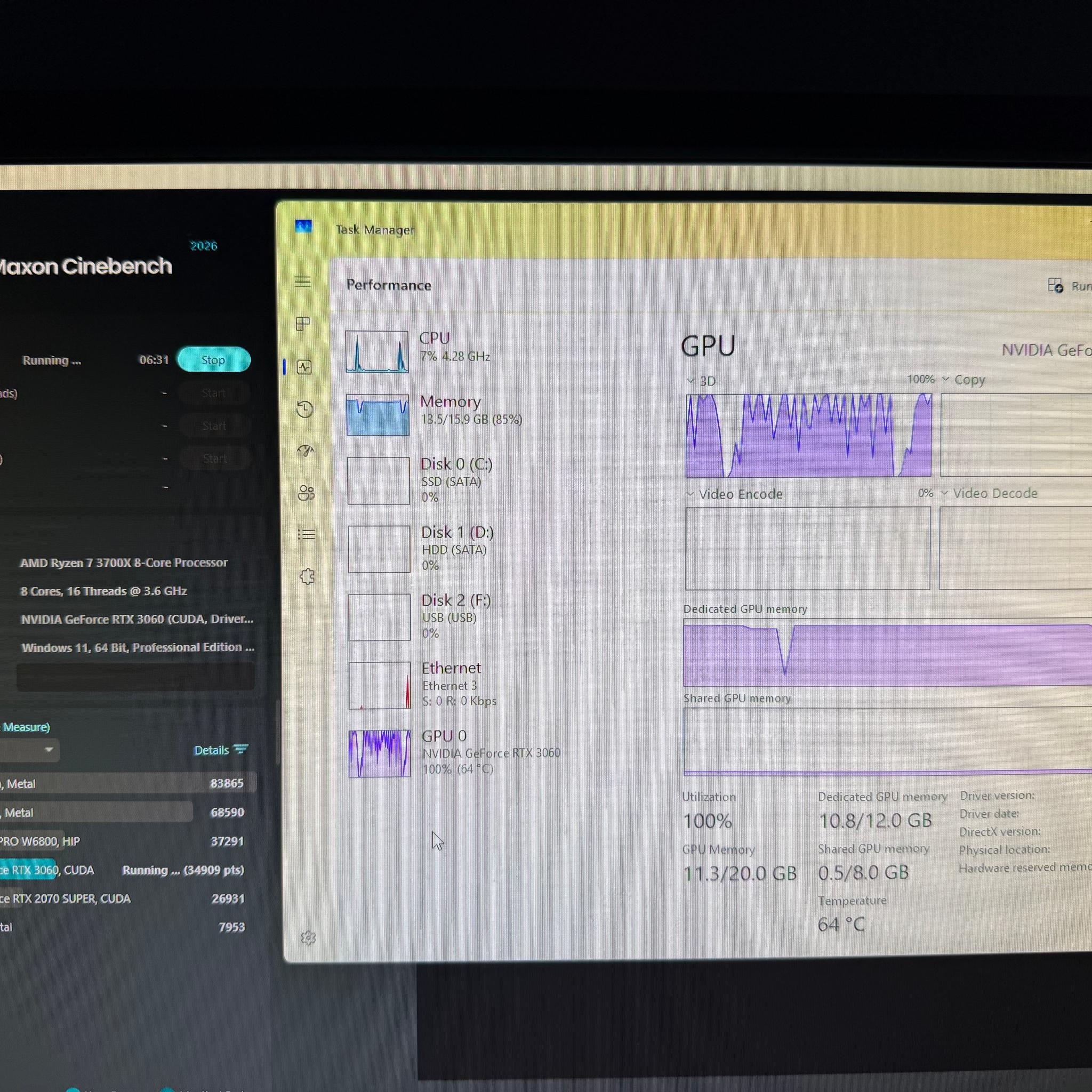 Gaming PC | RTX 3060 | Ryzen 7 3800x | 16GB DDR4 | 500GB SSD & 1TB HDD | WINDOWS 11