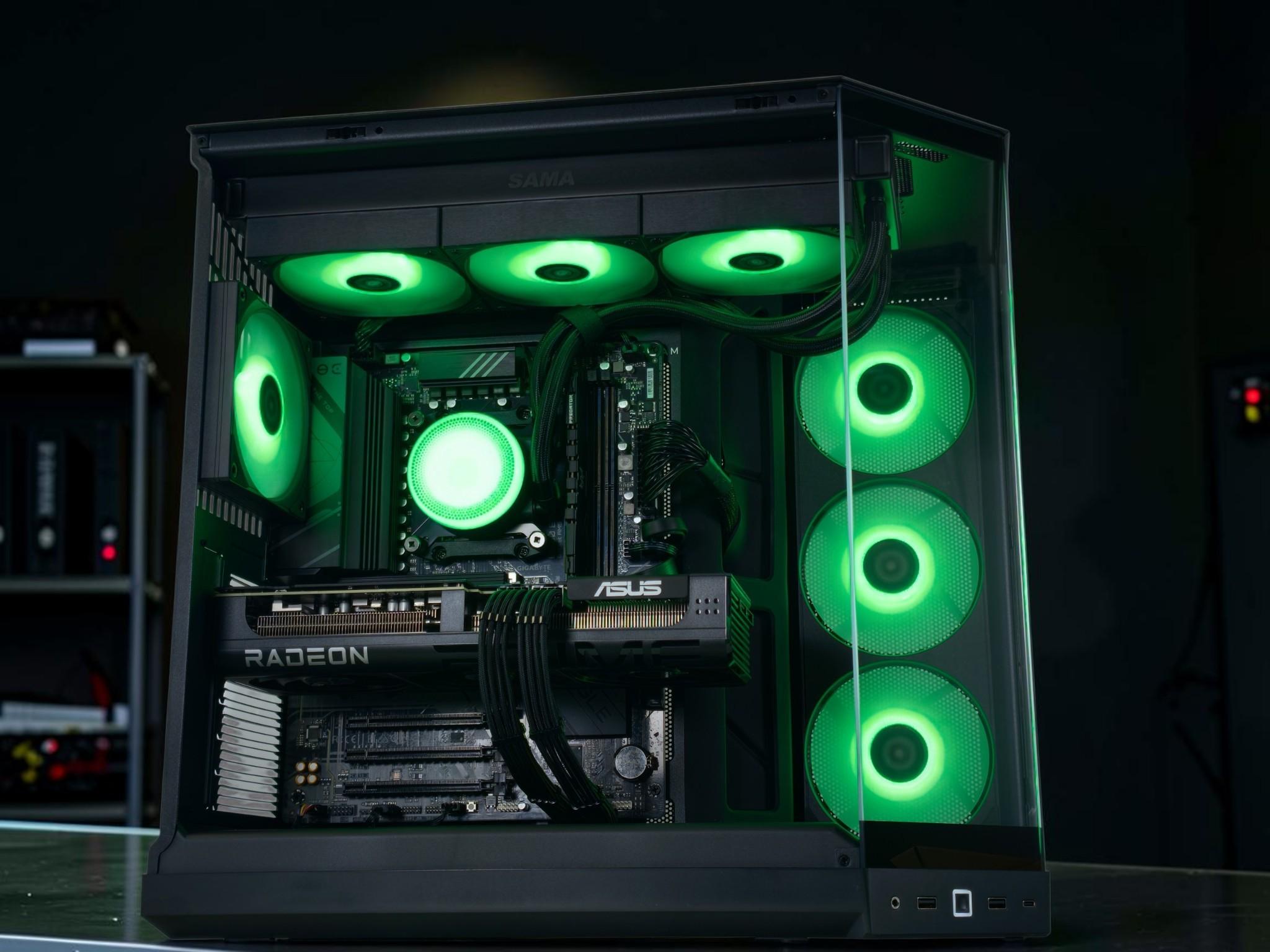 🔥🌋Nether 💥All AMD Gaming PC💥AMD RX 9070 GRE  12GB💥AMD Ryzen 7 8700F💥 16GB DDR5💥 1TB NVME