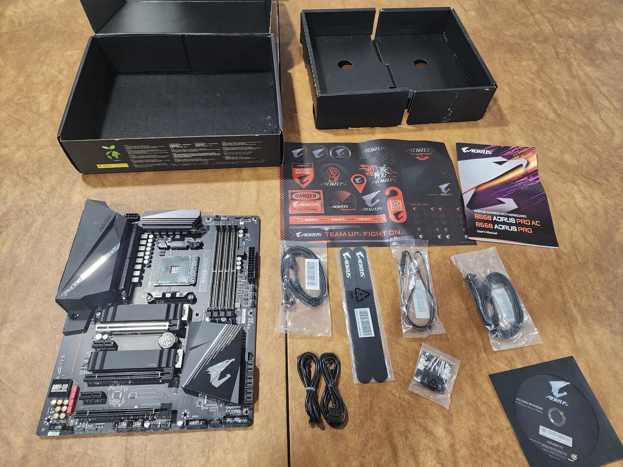 B550 Aorus Pro AC with wifi
