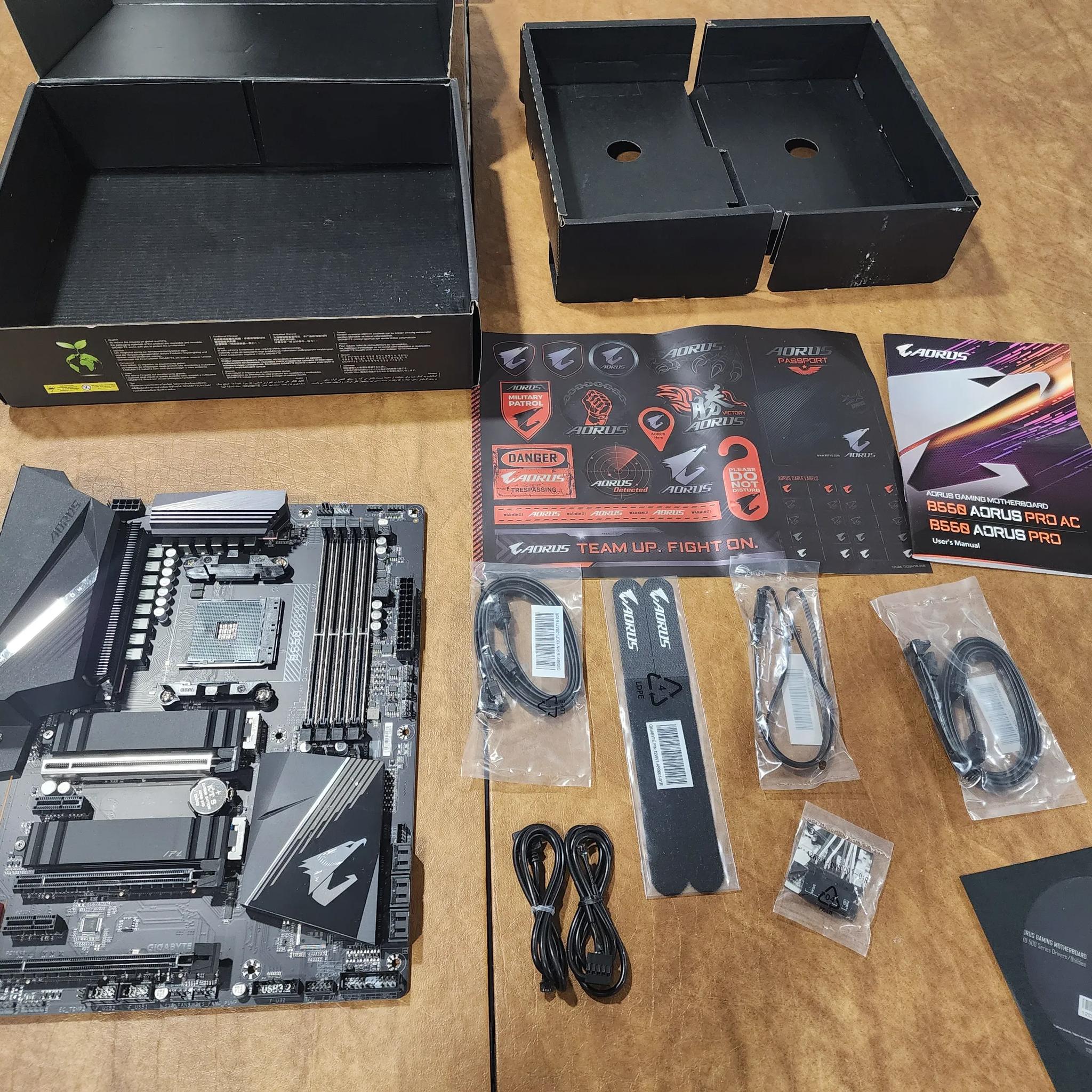 B550 Aorus Pro AC with wifi