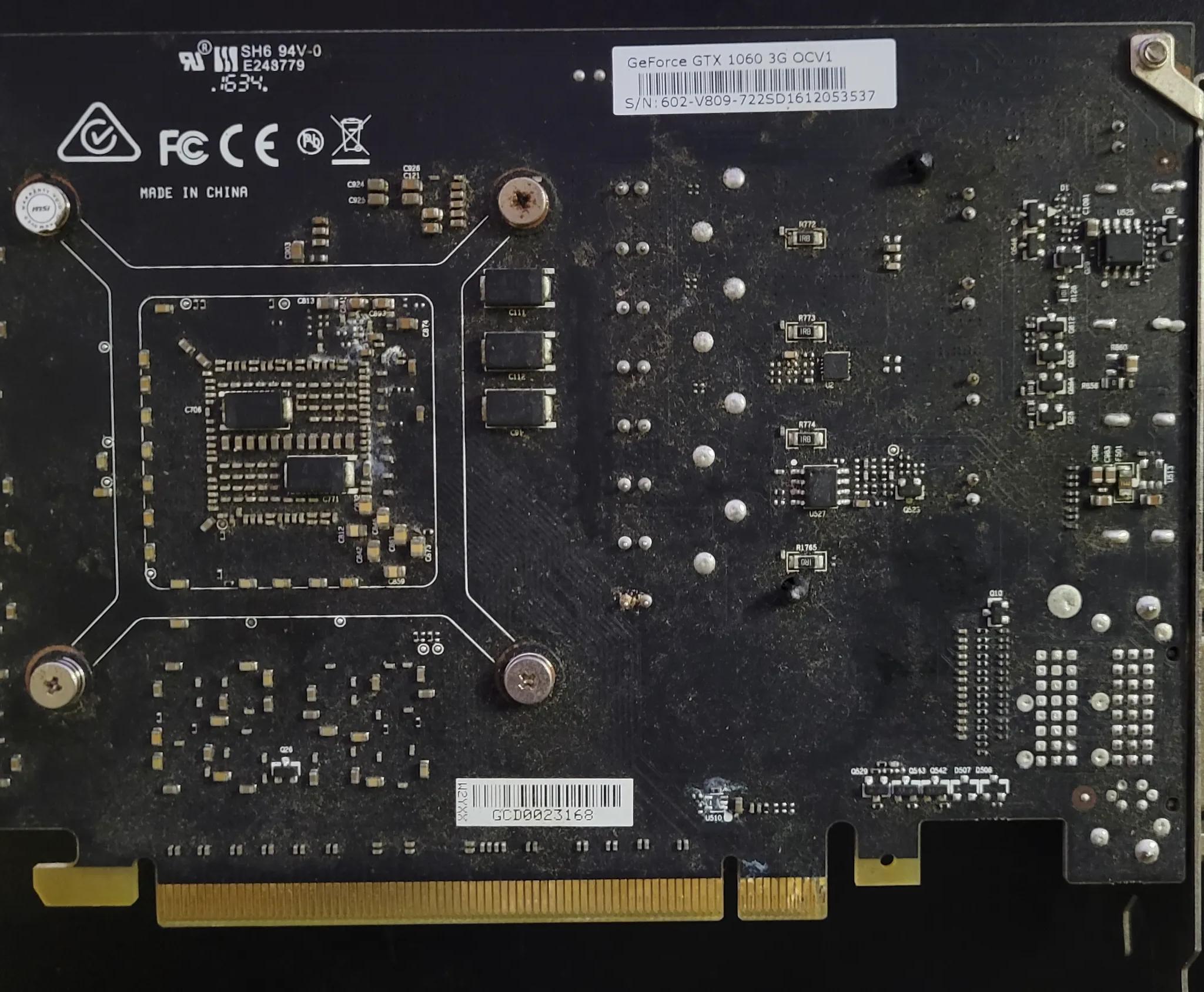 MSI GeForce GTX 1060 3GB GDDR5 Video Card