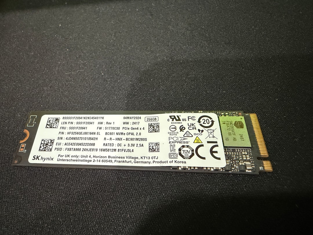 SK hynix 256gb NVMe m2 Drive Gen 4 | Jawa