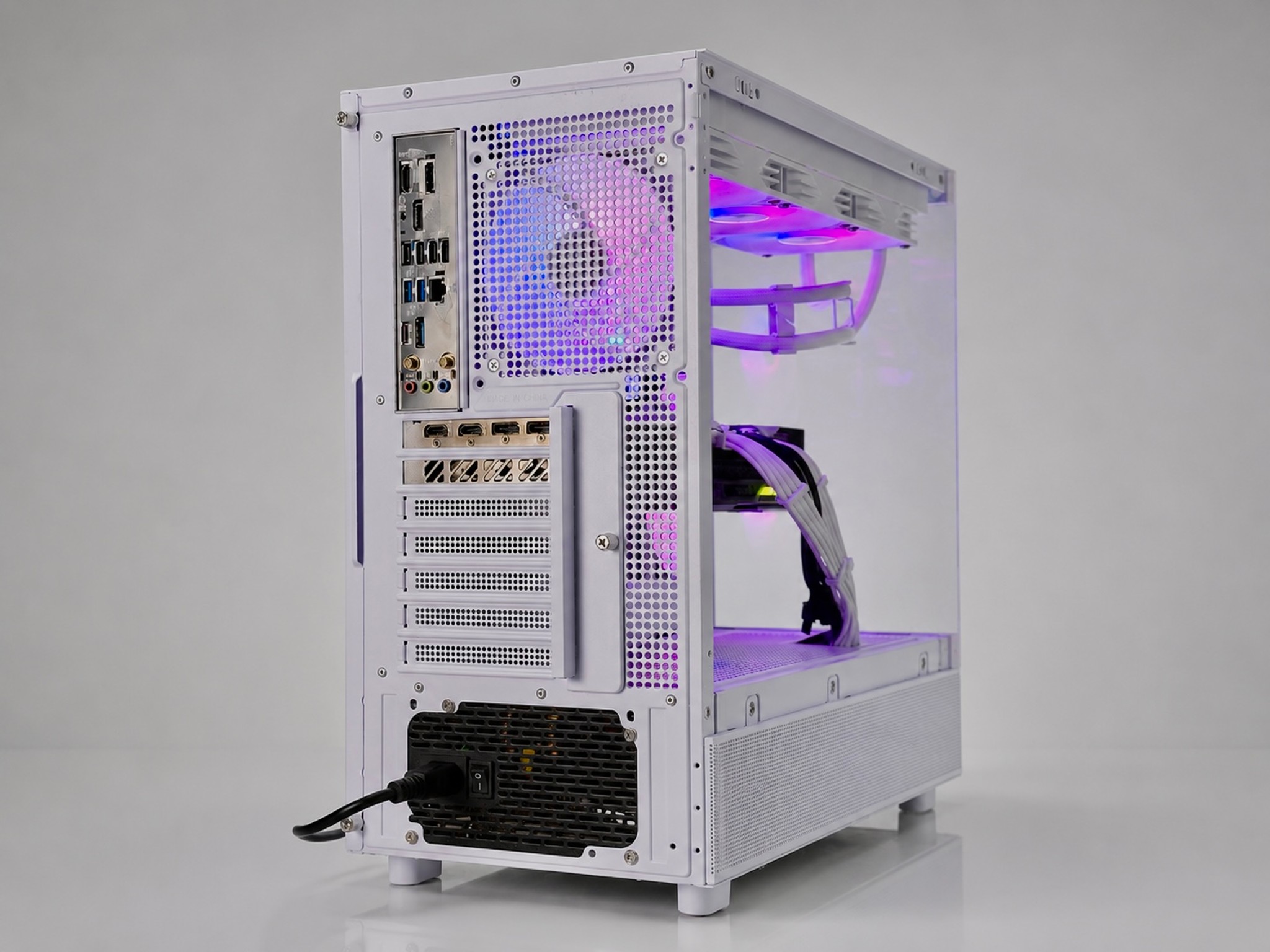 ⚪🟣 NEBULA Gaming PC | RX 9070 XT |  Ryzen 7 9800x3D | 32GB RAM | 2TB NVME | WiFi & BT | Free Ship