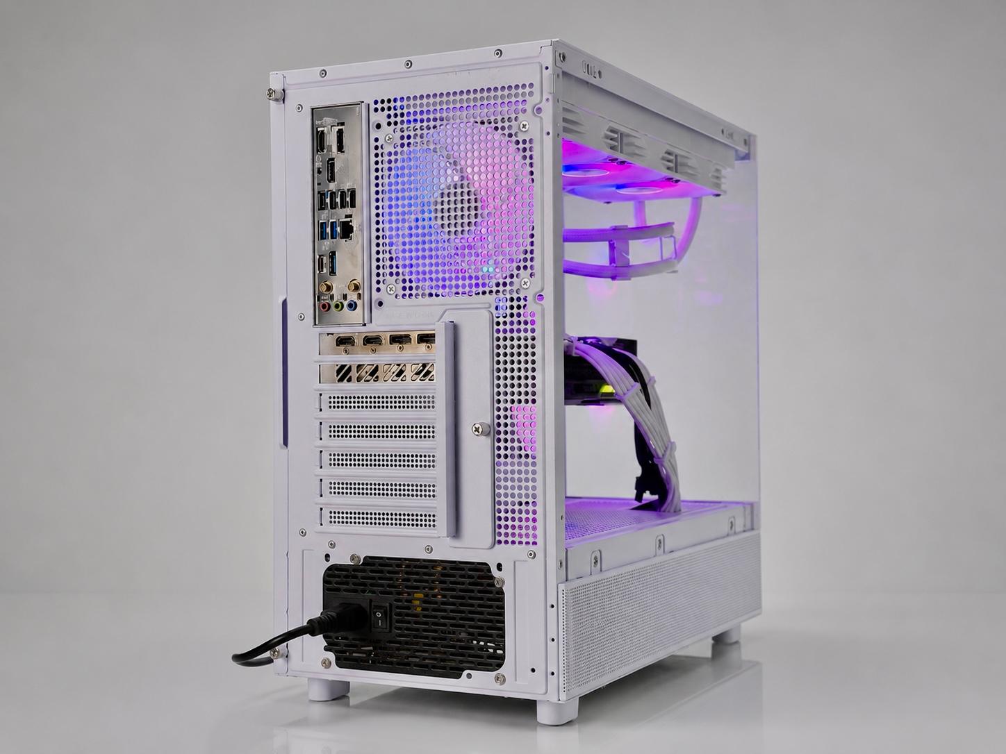 ⚪🟣 NEBULA Gaming PC | RX 9070 XT |  Ryzen 7 9800x3D | 32GB RAM | 2TB NVME | WiFi & BT | Free Ship