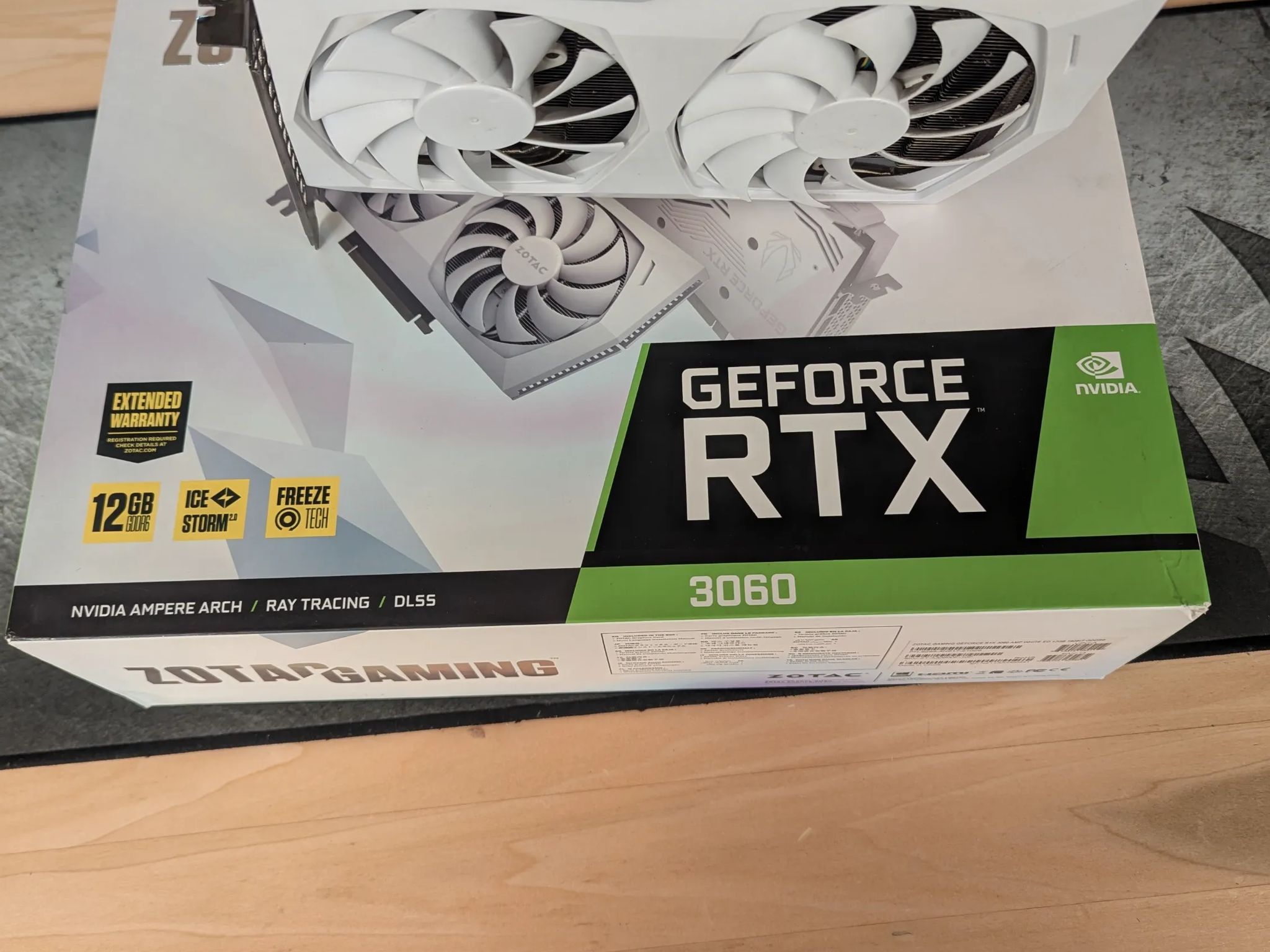 ❄️ Zotac RTX 3060 AMP White Edition – Clean Look, 12GB VRAM | Read Notes 🧊